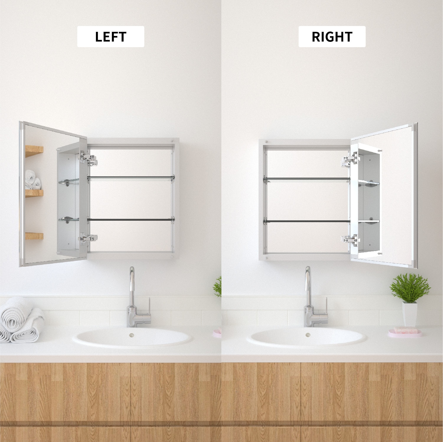 TaiMei MMC1620-SA Bathroom-Medicine-Cabinets - View #4
