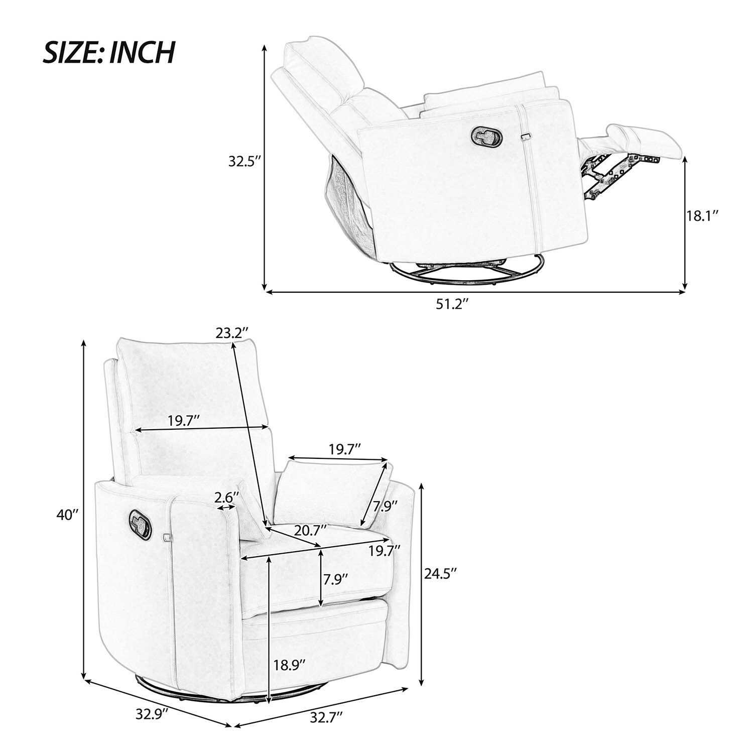 Mondawe MO-TR172WM recliners - View #19