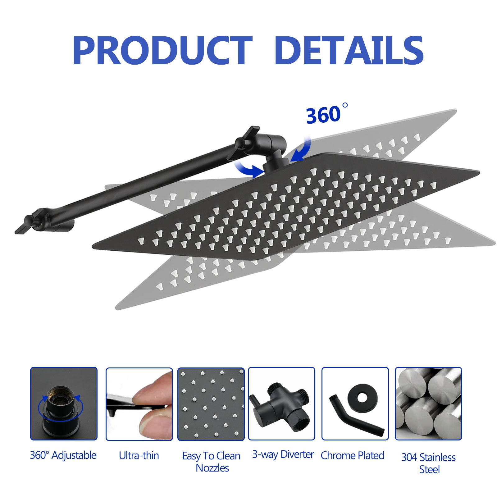 UCLIMAA UCMYTH00041MB Showerhead-Bar-Panels - View #8