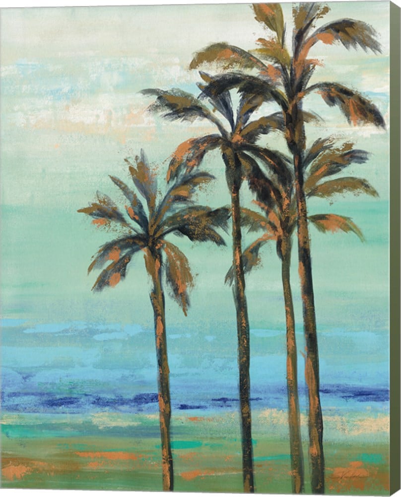 Metaverse Corporation Copper Palms I by Silvia Vassileva, Canvas Art ...
