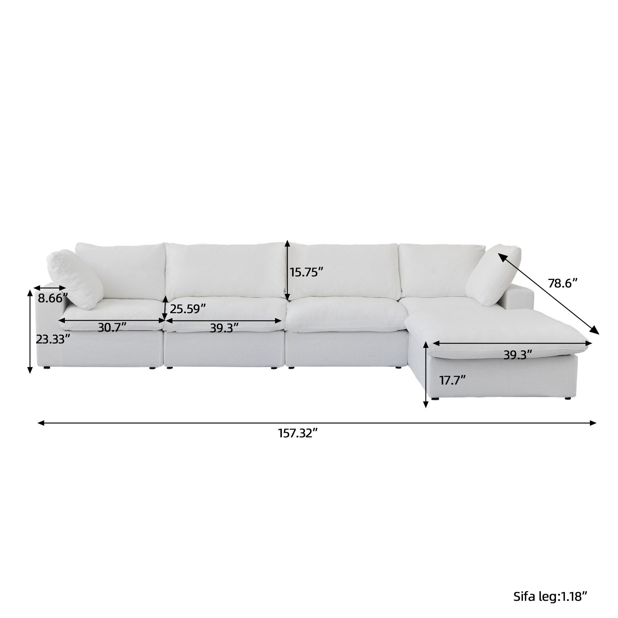 BuotiqHom DH-S4+1-121WE Sofas-Loveseats - View #2