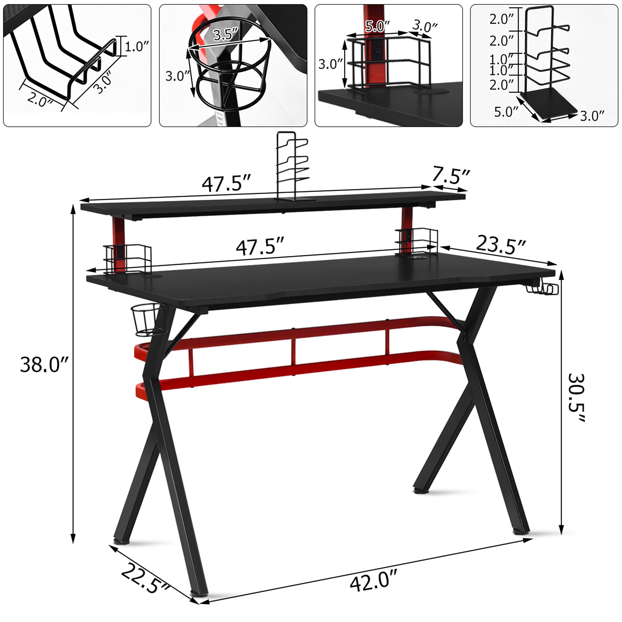 Costway SXL00188 desks - View #2