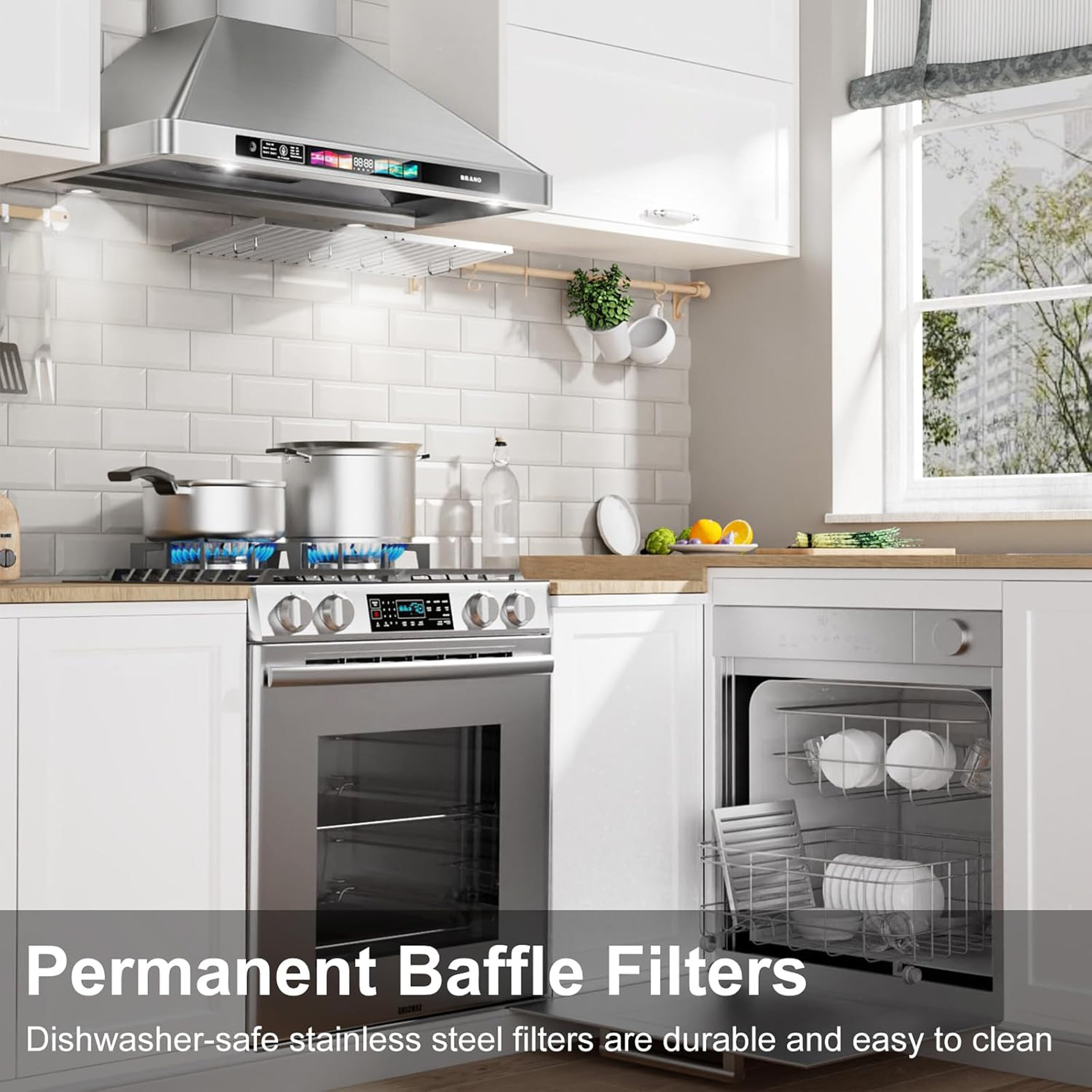 Damerin IU-RD11 Wall-Mounted-Range-Hoods - View #8