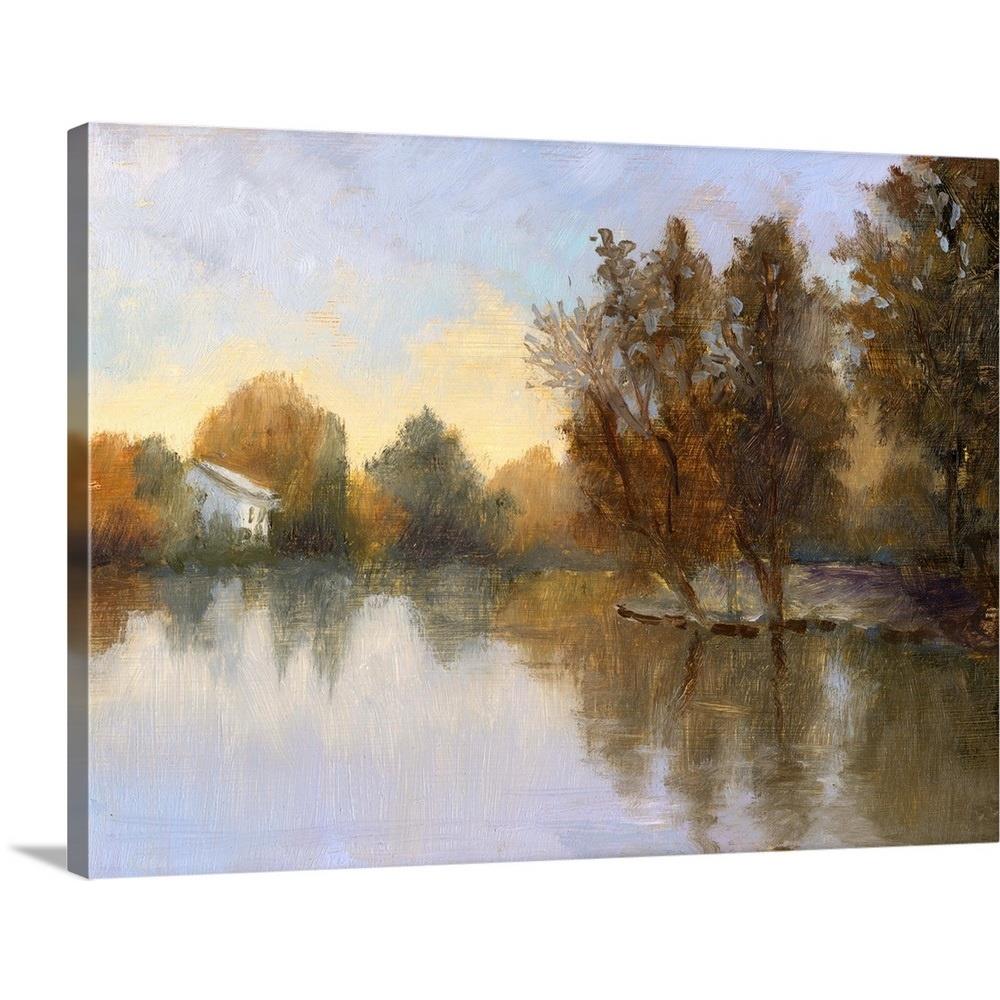 GreatBigCanvas Lake of Peaceful Dreams by Mar 30-in H x 40-in W ...