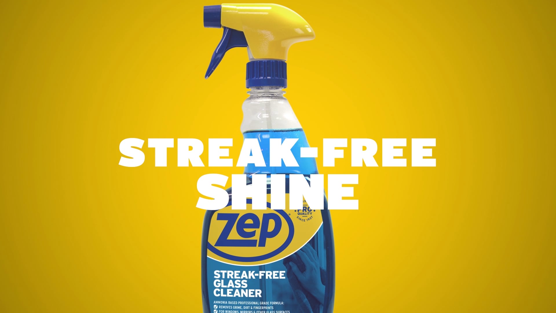 ZEP Streak-Free Glass Cleaner Ammonia Based Professional 1 Gal. (Case of 4)