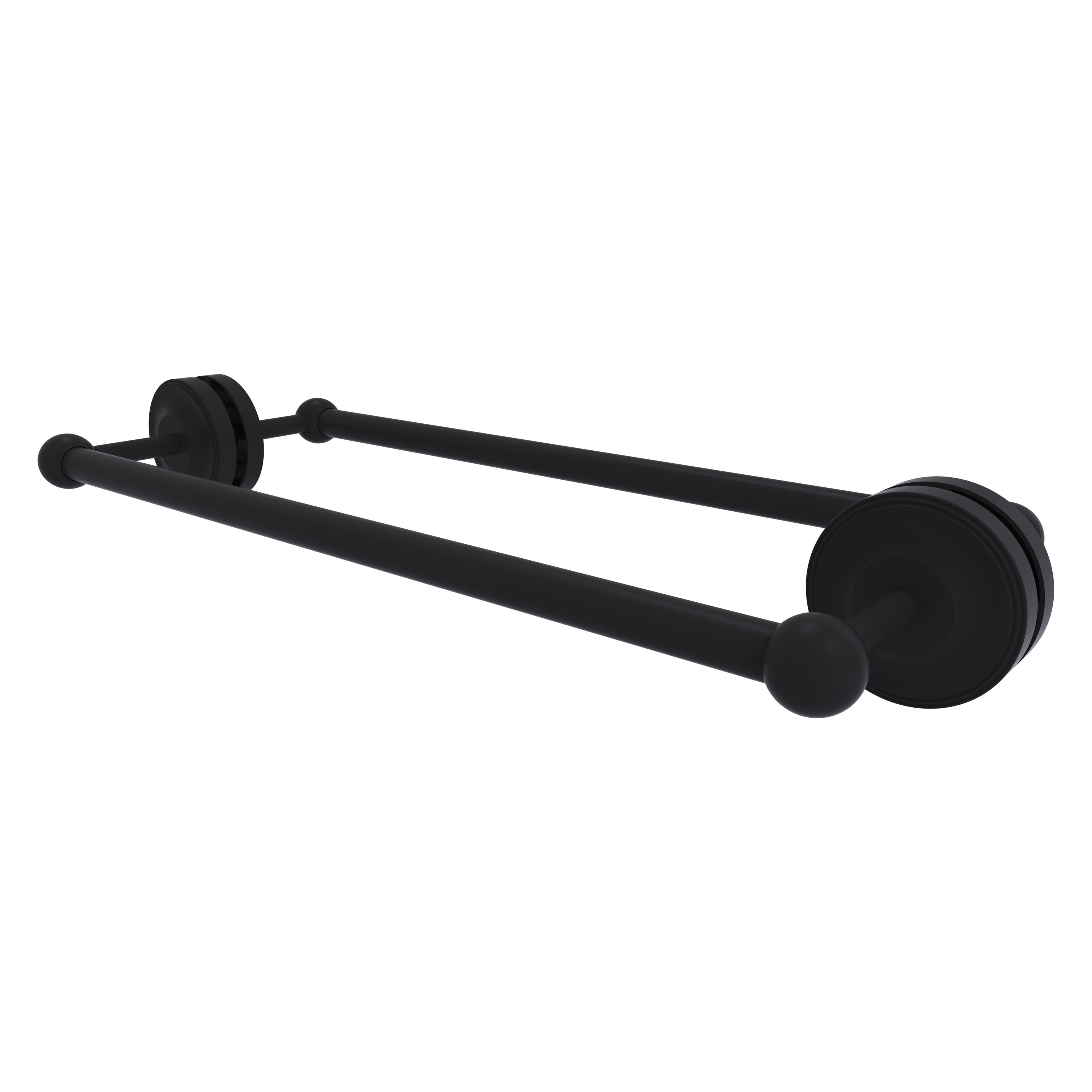 Allied Brass PR-41-BB-18-BKM Prestige Regal 18-in double Matte Black Wall mount Double Towel Bar