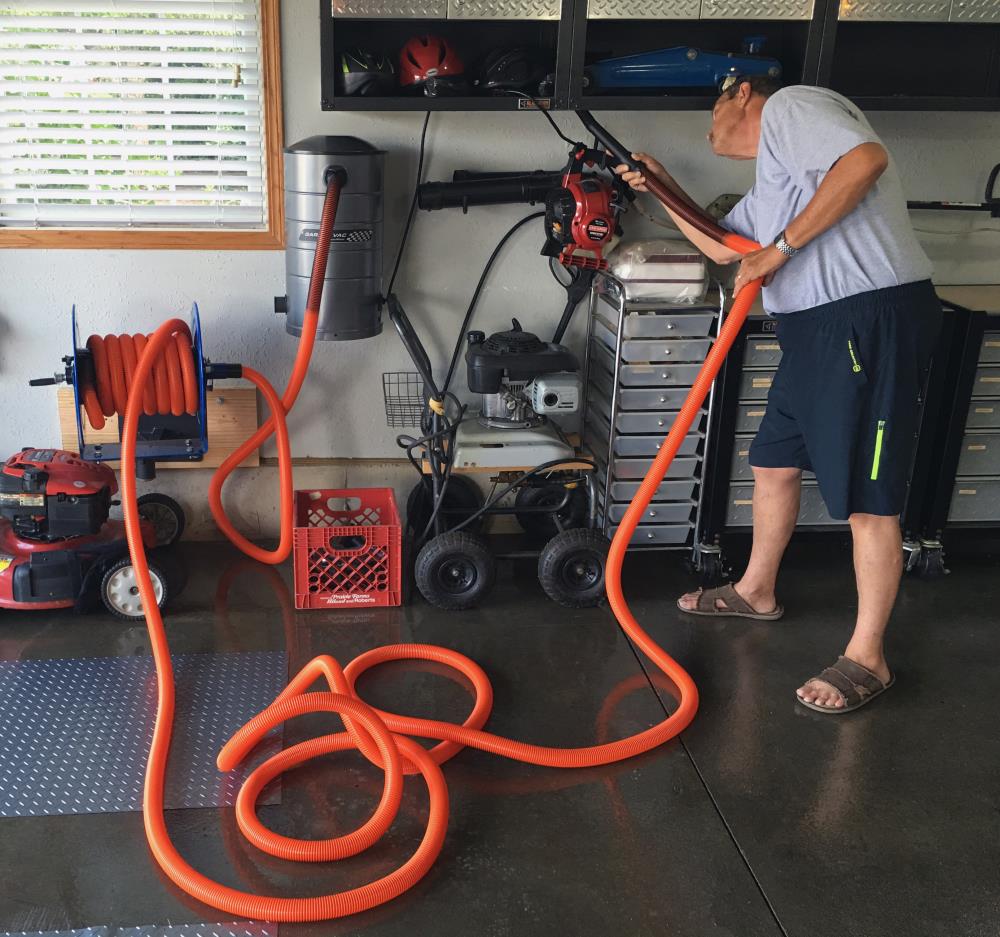 Garage & Utility Vacuum Cleaner Kit with Hose Reel | 1.25 Inch Premium Hose  (30 feet)
