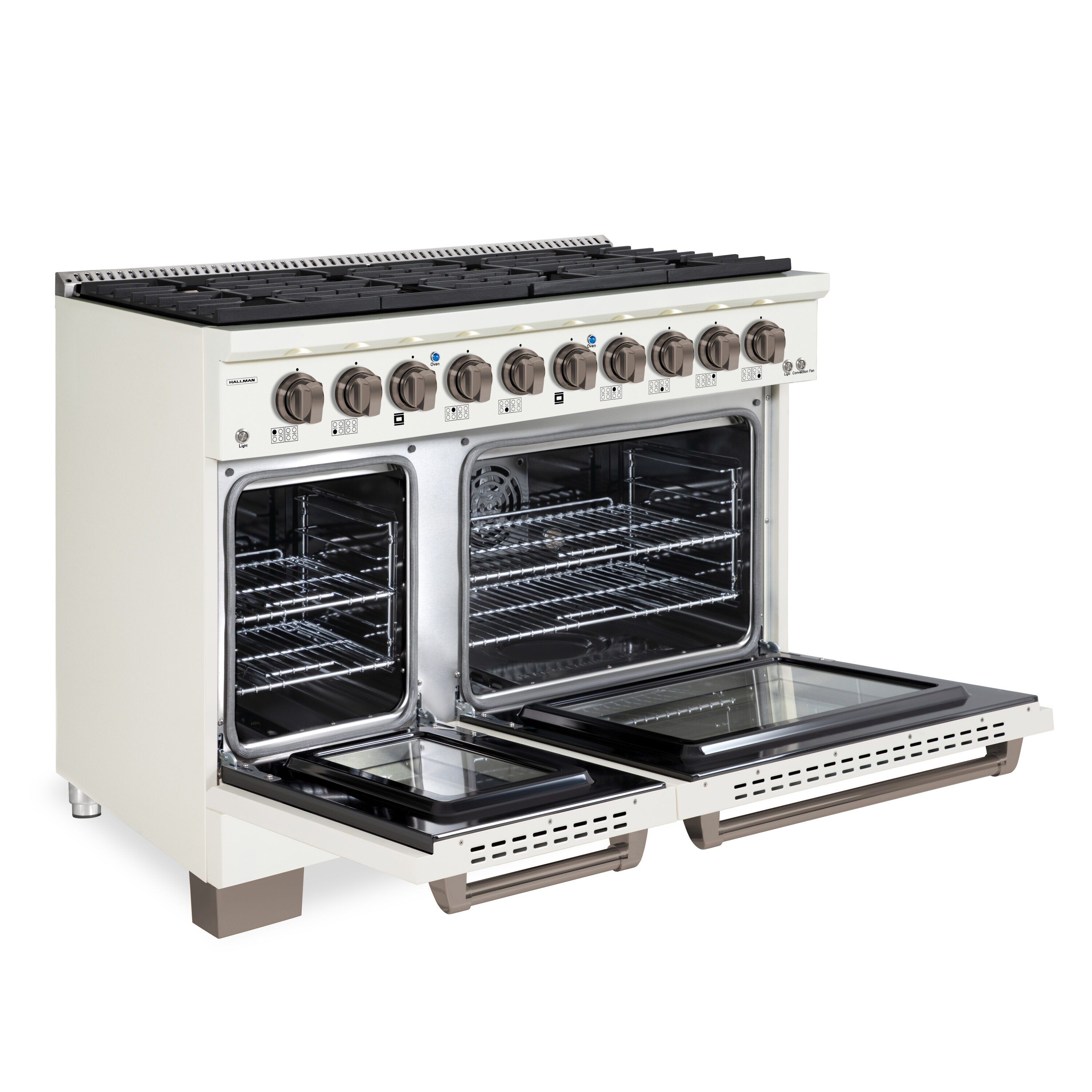 Hallman HBRG48BZAW Double-Oven-Gas-Ranges - View #4