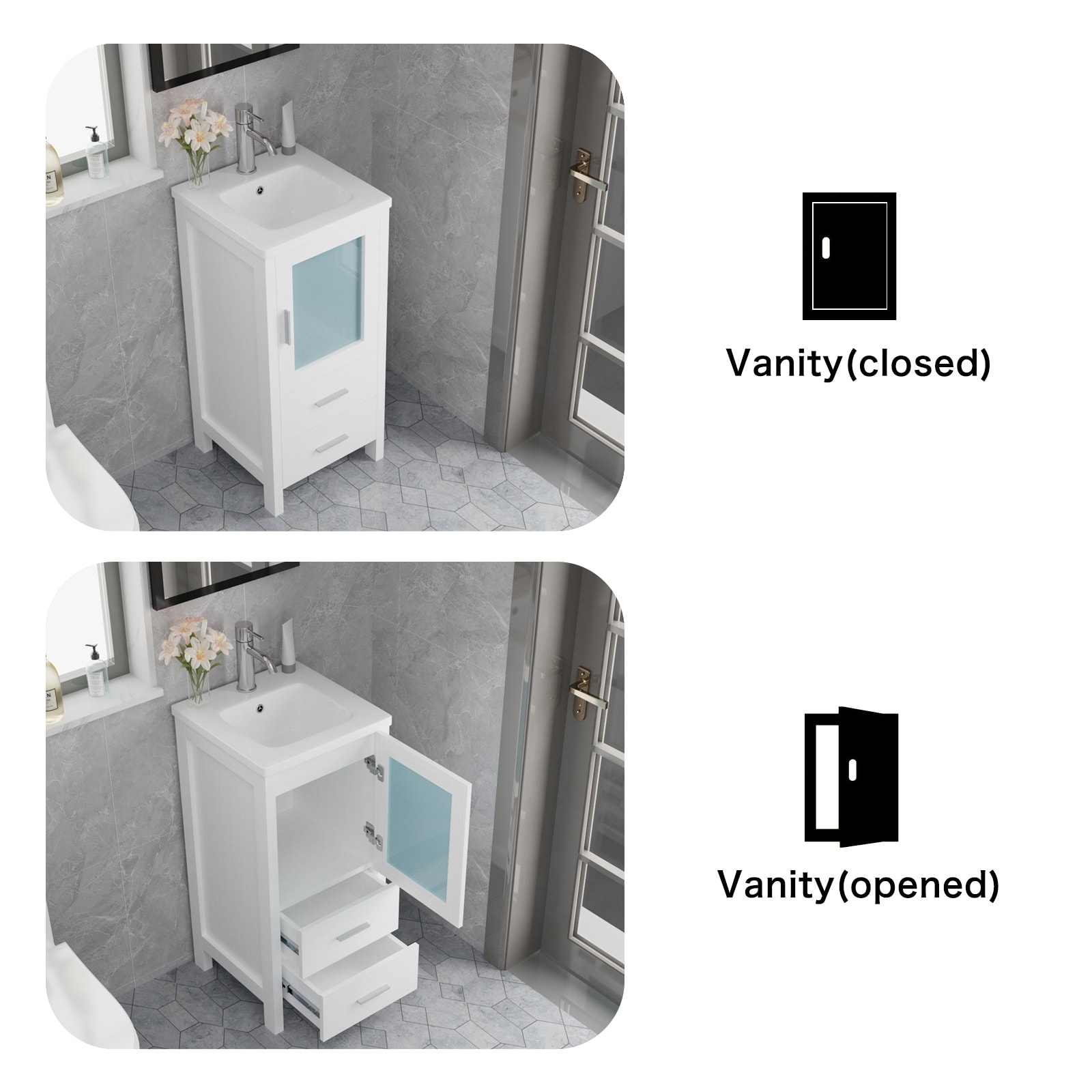 WONLINE USBR4787&USBR4788 Bath-Vanity-Combo - View #6