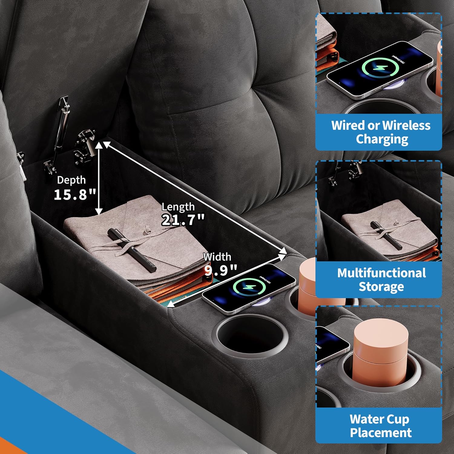 Der Rose PHK_343K4M9V Sofas-Loveseats - View #2