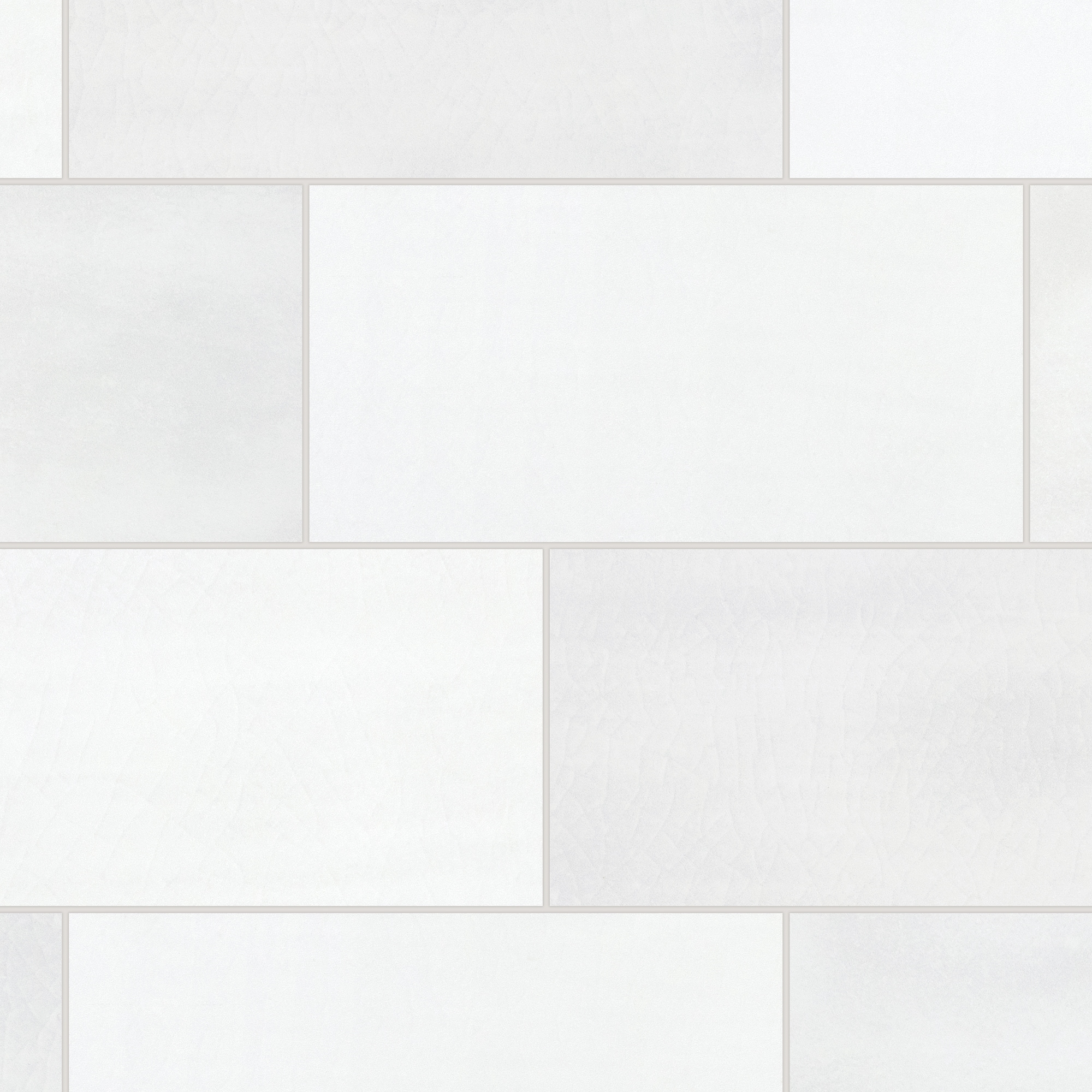 SUNWINGS STP-WHI-10 White Mixed 3-in x 6-in Matte Composite Subway Mosaic Wall Tile ( 12.2-sq ft Carton )