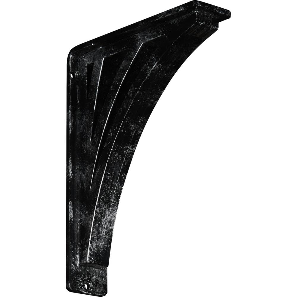 Ekena Millwork BKTM02X07X10TNEASV Nevio 7.5-in x 2-in x 10-in Gray Wrought iron Countertop support bracket