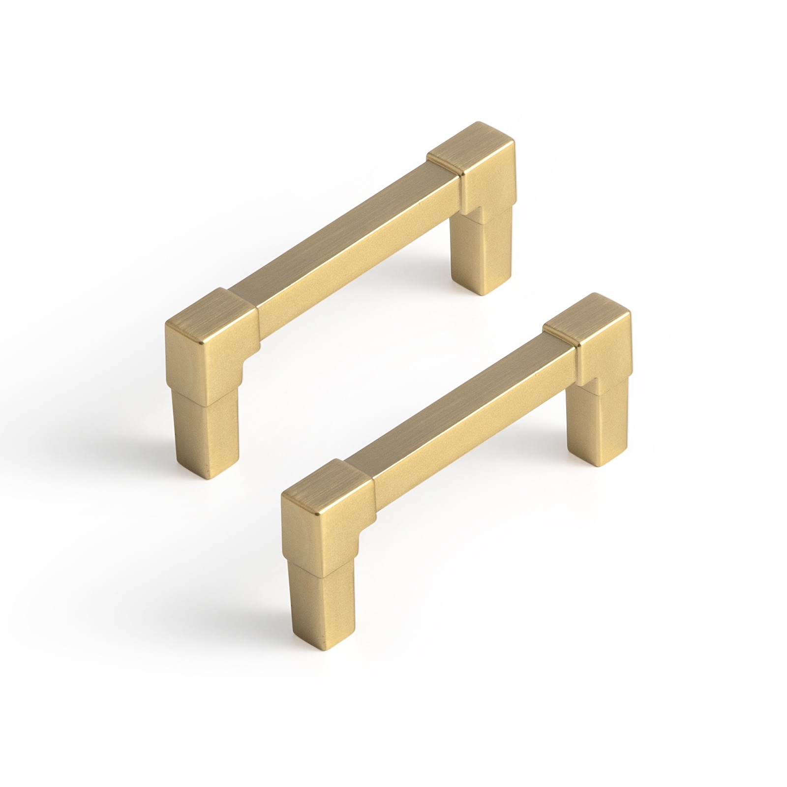 Miaokesen 2365UBR-76 3-in , 76mm Center to Center Champagne Bronze Rectangular Bar Drawer Pull 6 -Pack