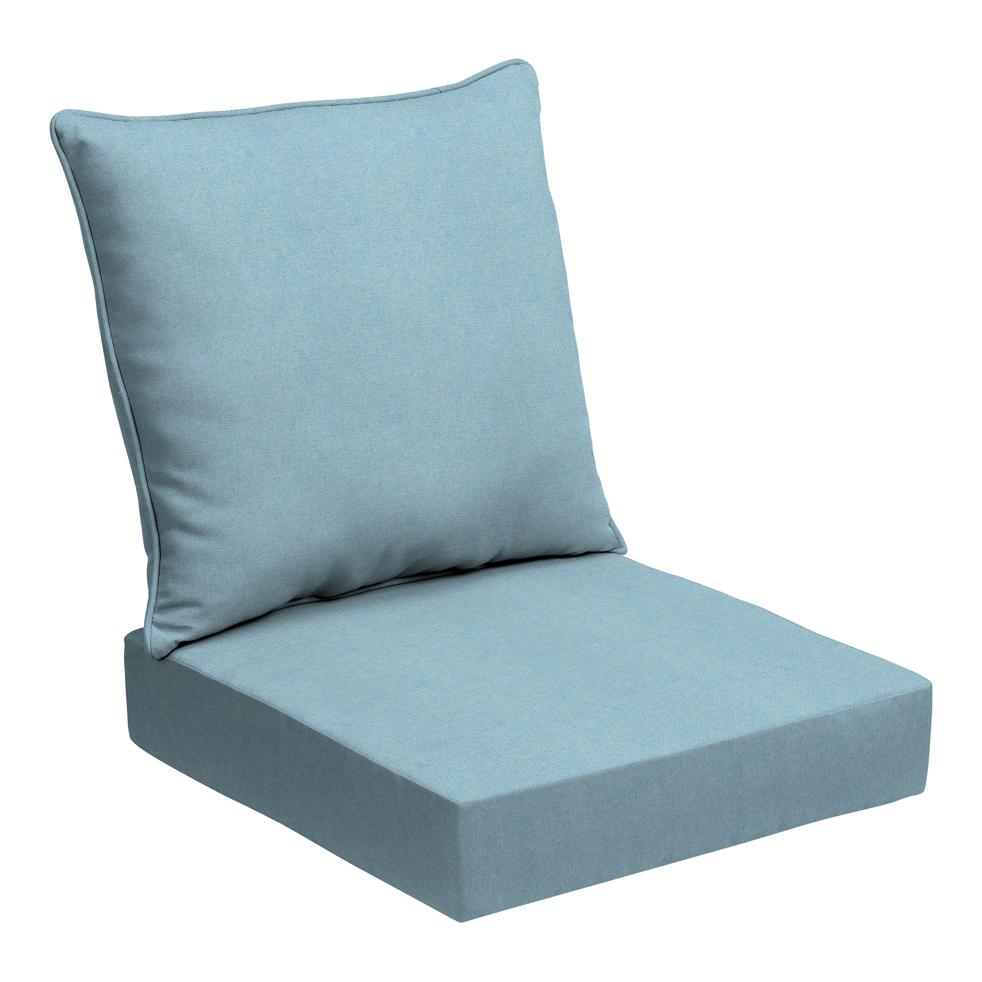 Arden Selections 24-in x 24-in Sky Blue Deep Seat Patio Chair Cushion ...