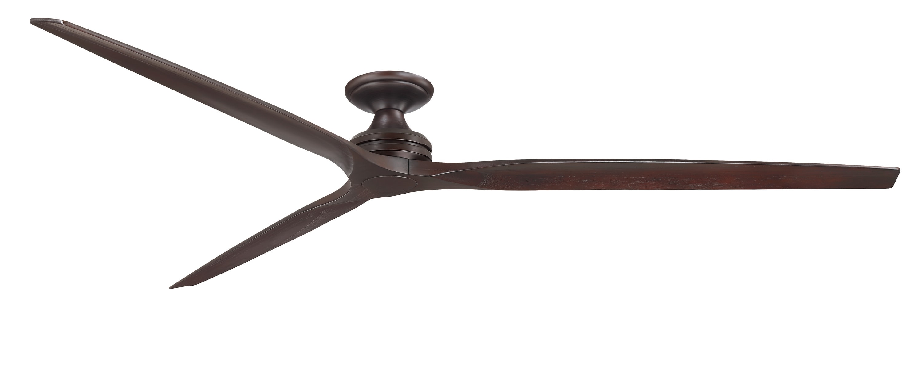 Fanimation Spitfire 96-in Dark Bronze with Dark Walnut Blades Indoor/Outdoor Flush Mount Smart Propeller Ceiling Fan Light Kit Compatible and Remote (3-Blade) FPD6721BDZ-96DWA-F Sansujyuku sansujyuku.com