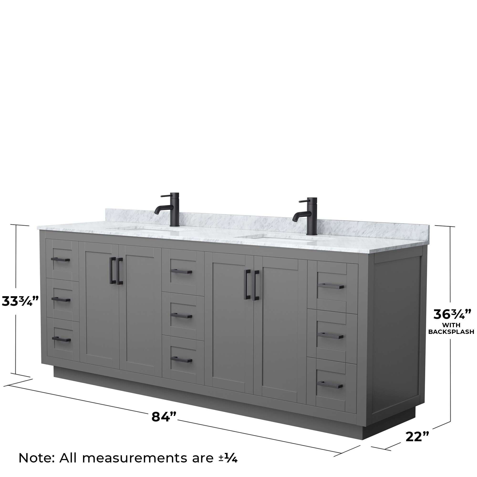 Wyndham Collection WCF292984DGBCMUNSMXX Bath-Vanity-Combo - View #5