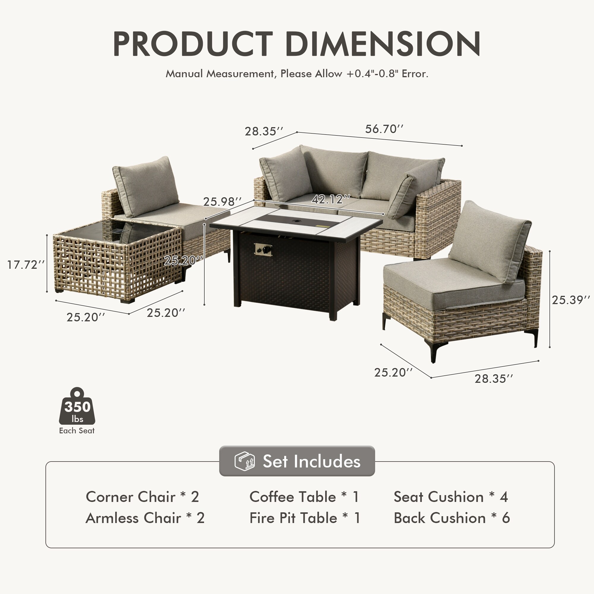 ALTRIGUS 6L-CFP03-SKT206-AL Patio-Conversation-Sets - View #3