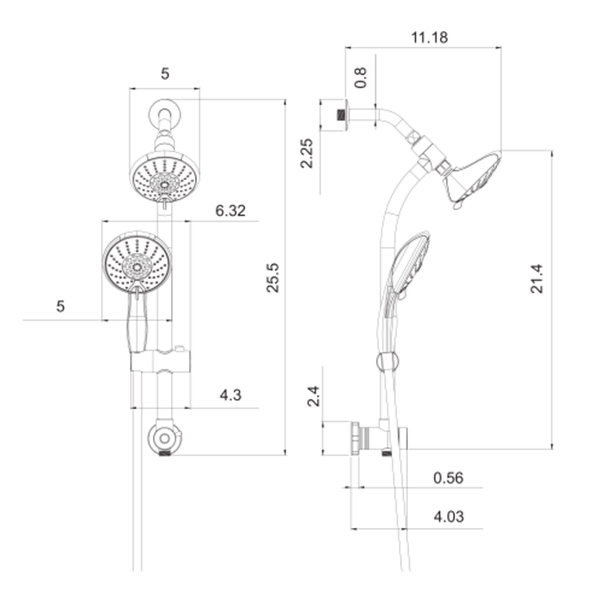 BEARSOLIM DJYC-W124381489 Fixed-Showerhead - View #3