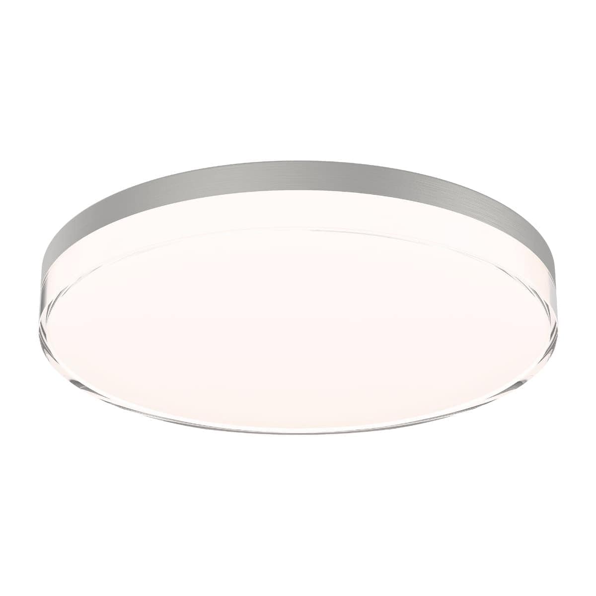 East Grove Home Circlet Advantage 13in LED Round Flush Mount 30W 2400 Lumens 5-CCT Selectable 2700-3000-3500-4000-5000K in Brushed Nickel