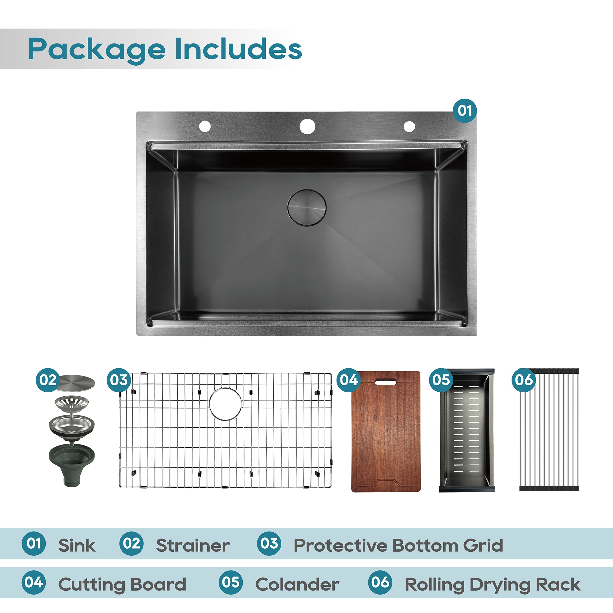 DELUXE LIVING H5544B-A Kitchen-Sinks - View #9