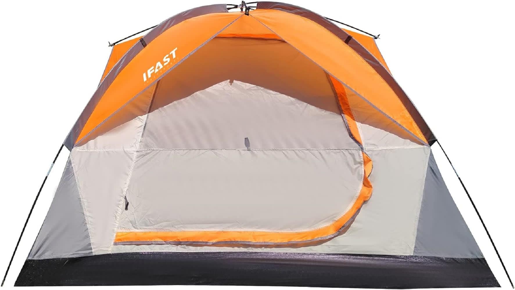 Rbied Family Camping Tent Portable Lightweight Waterproof Cabana Beach Tent for Outdoor Activities Orange