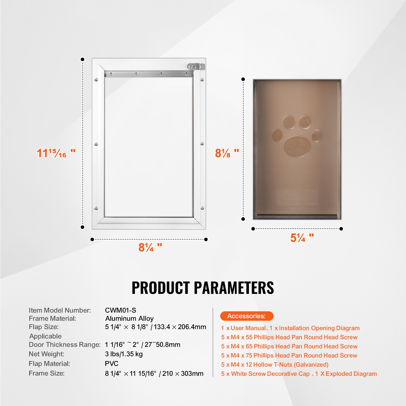 VEVOR SCMSCWMSMLHJ06297V0 Pet-Gates - View #7
