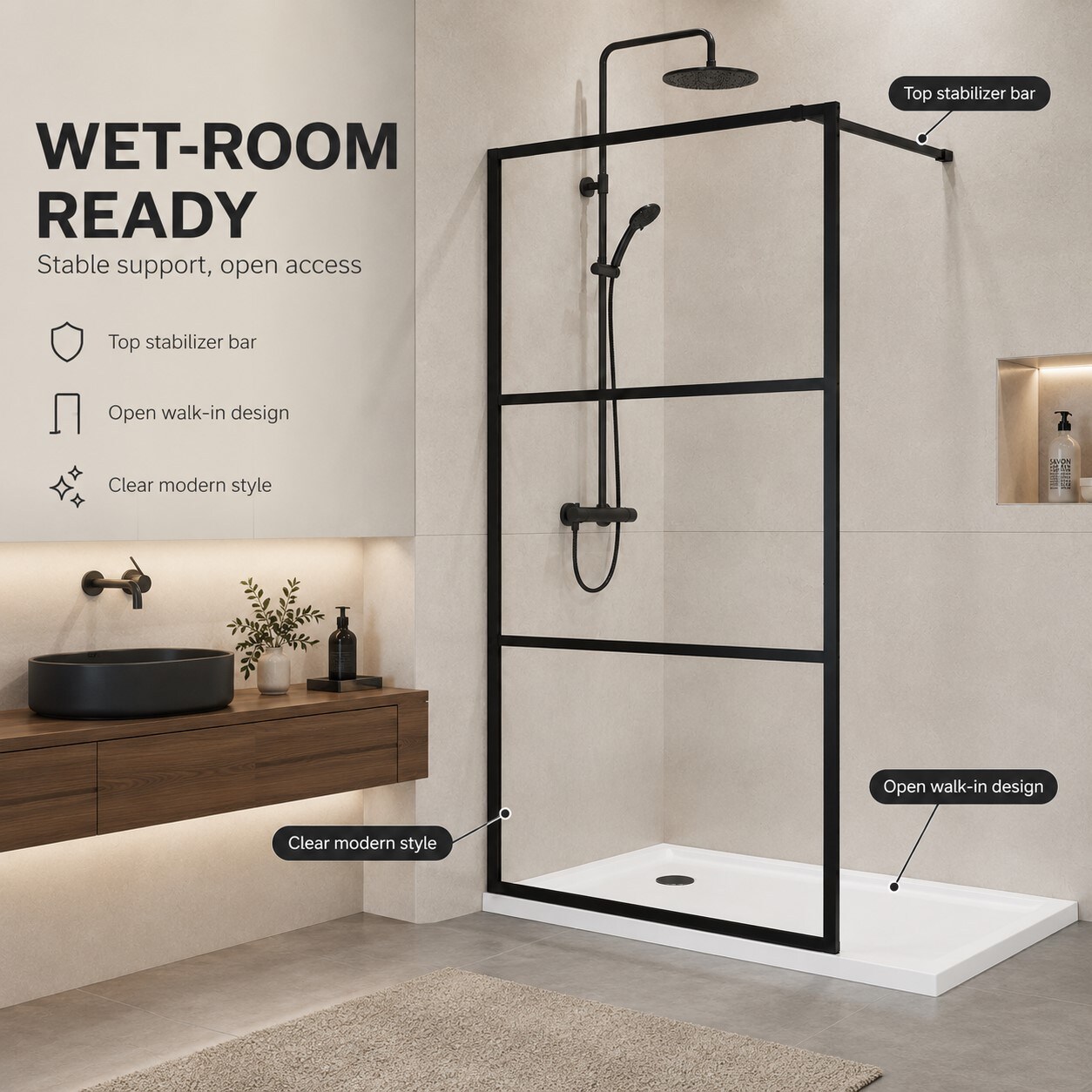 Anysun AS-HSD23G23056-K0 Shower-Doors - View #4