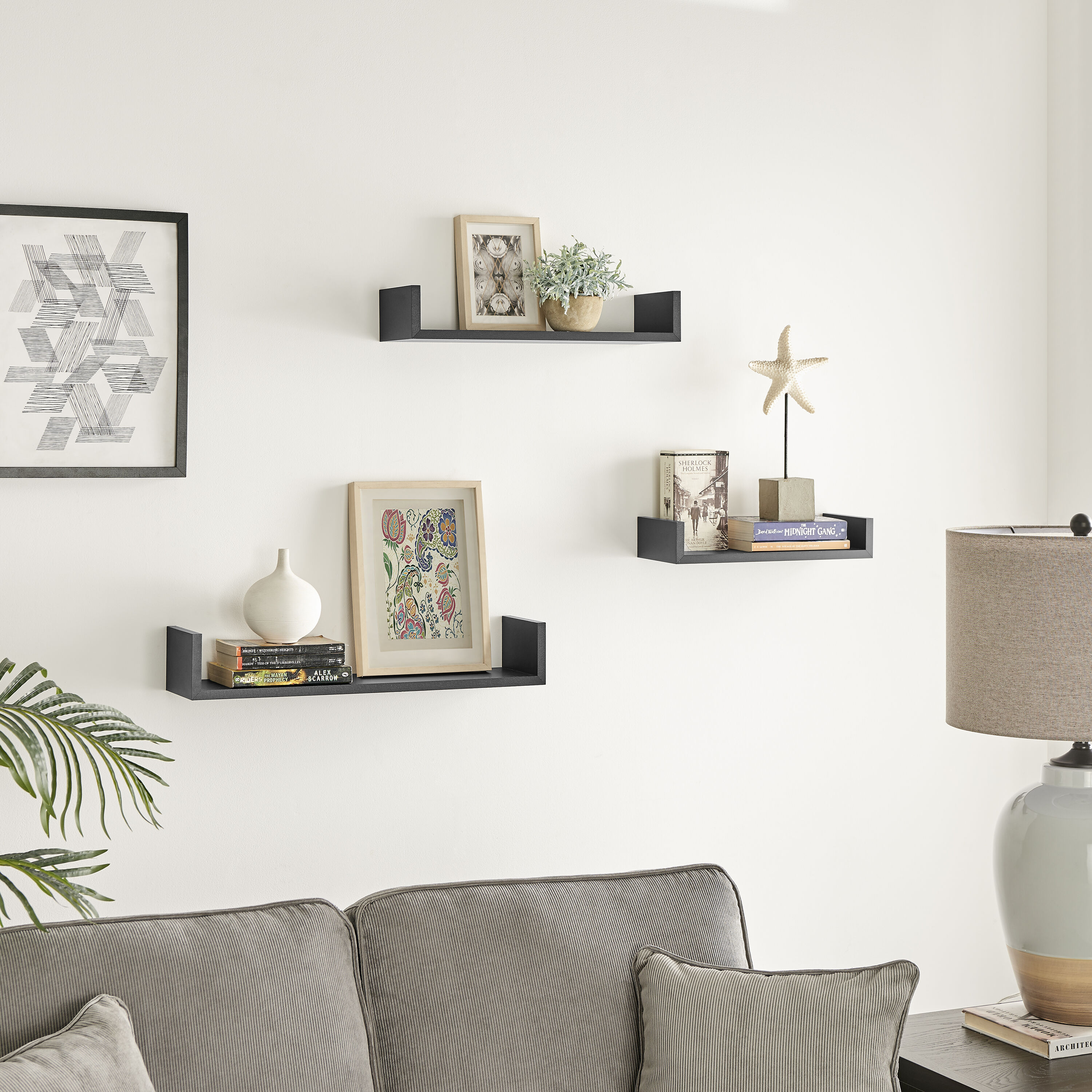 Danya B. XF22039BK Wall-Mounted-Shelving - View #5