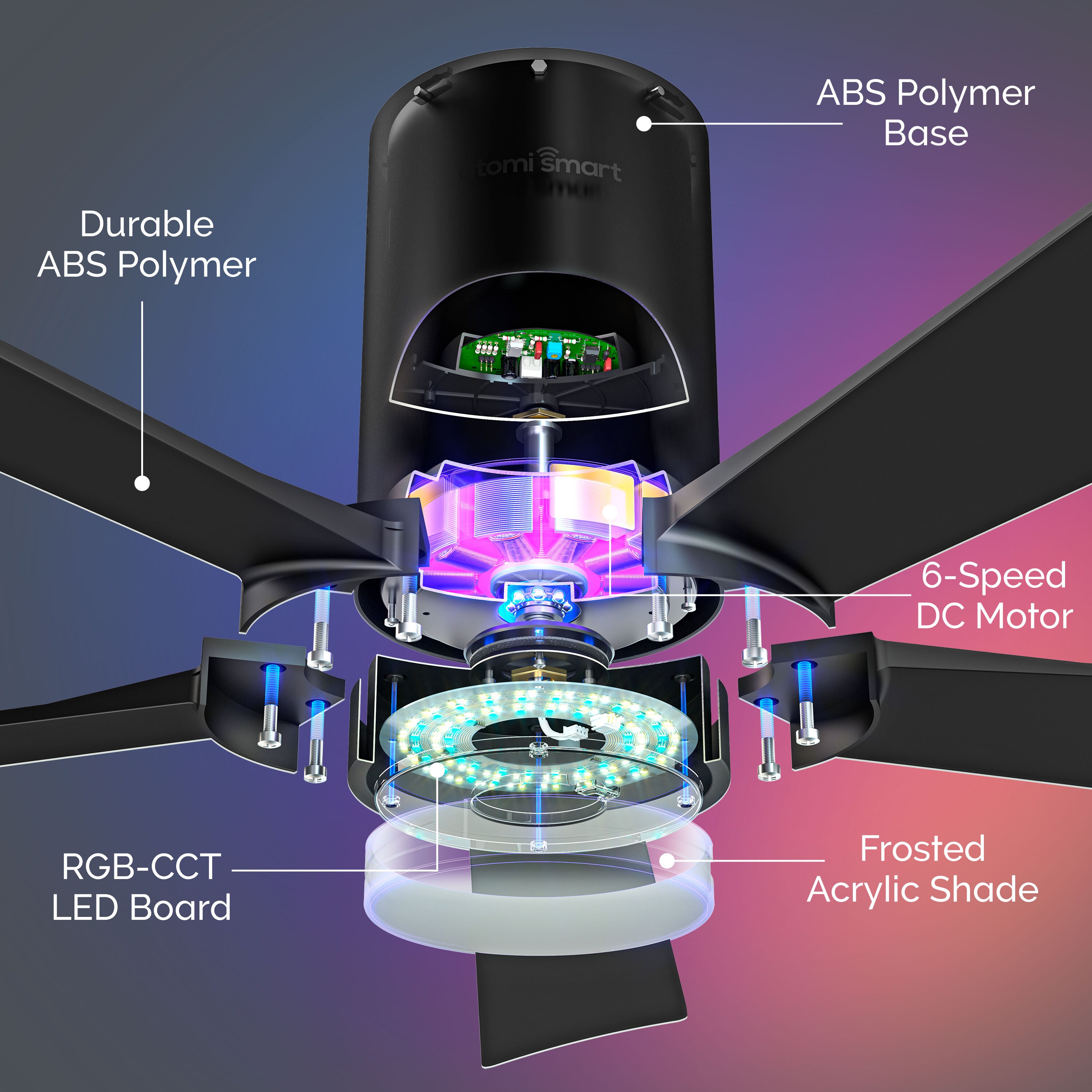 atomi smart AT2481-BB Ceiling-Fans - View #7