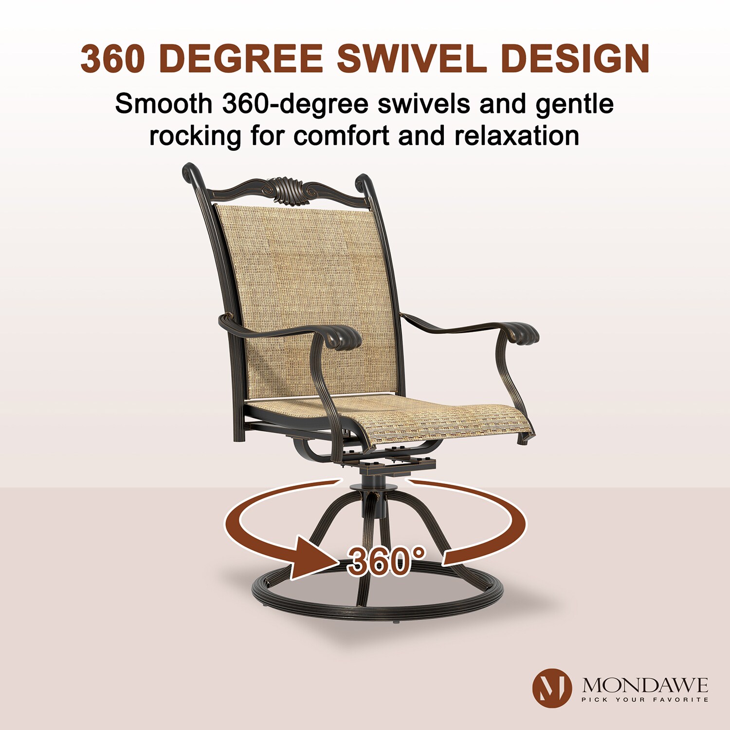 Mondawe MOLQ153R Patio-Chairs - View #3
