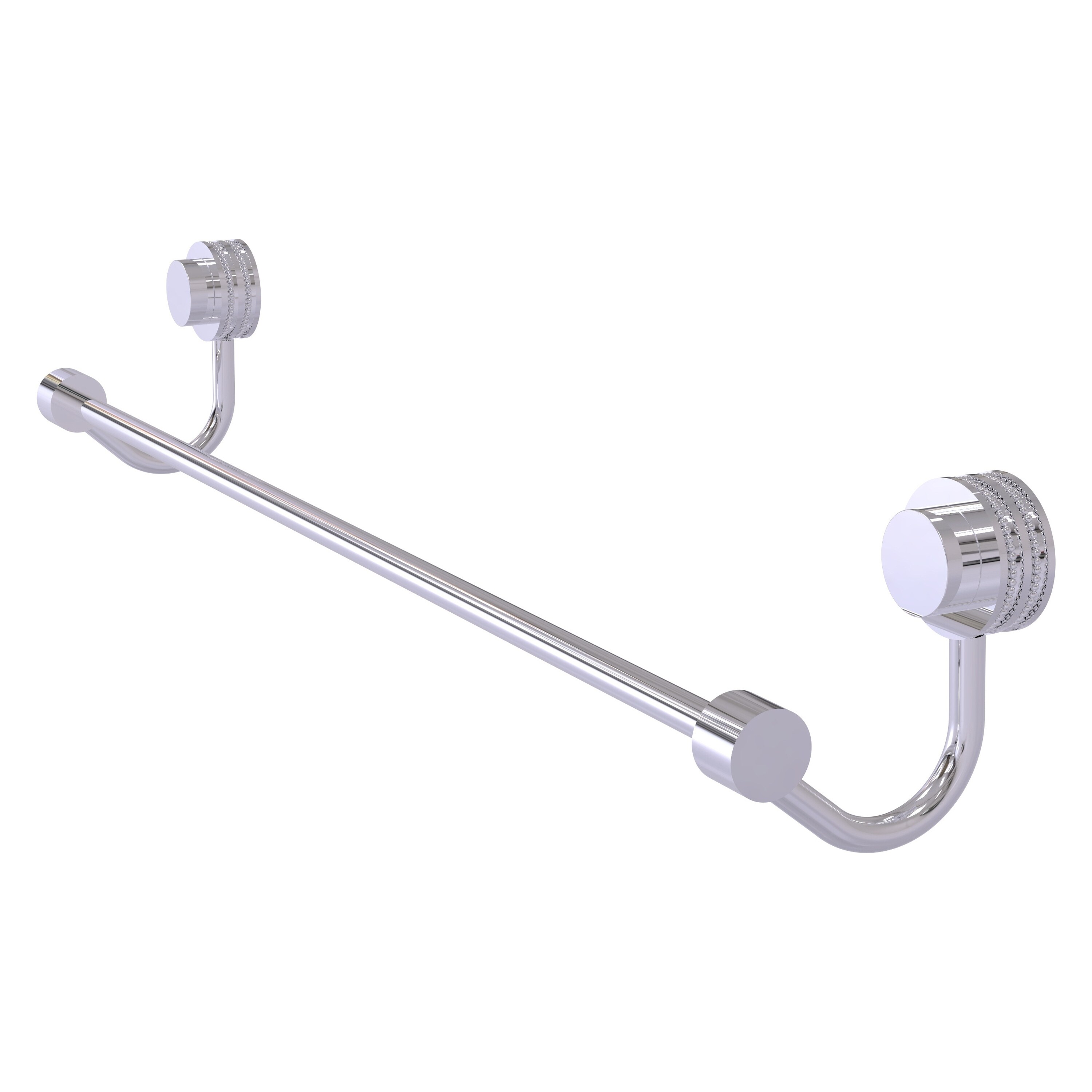 Allied Brass 421D/18-PC Venus 18-in Polished Chrome Wall mount Single Towel Bar