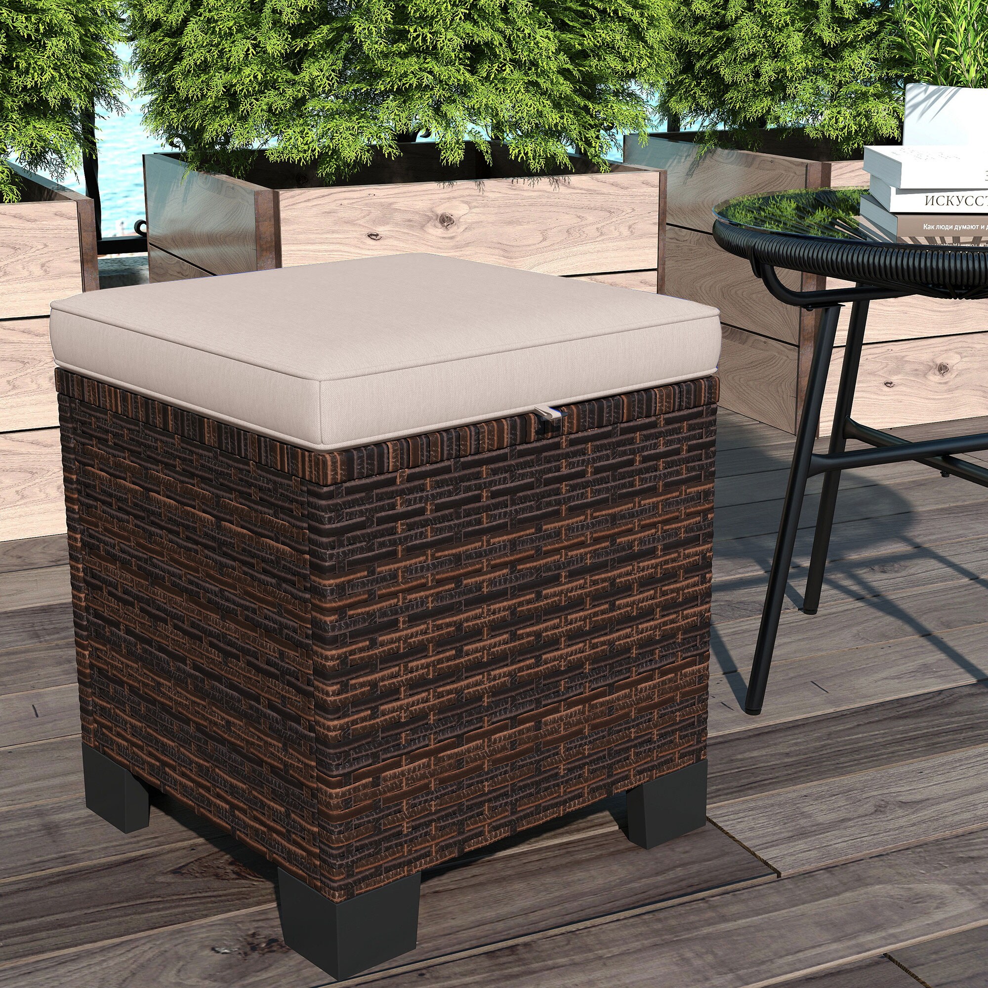 Outsunny 867-293V00CW Stools-Ottomans - View #9