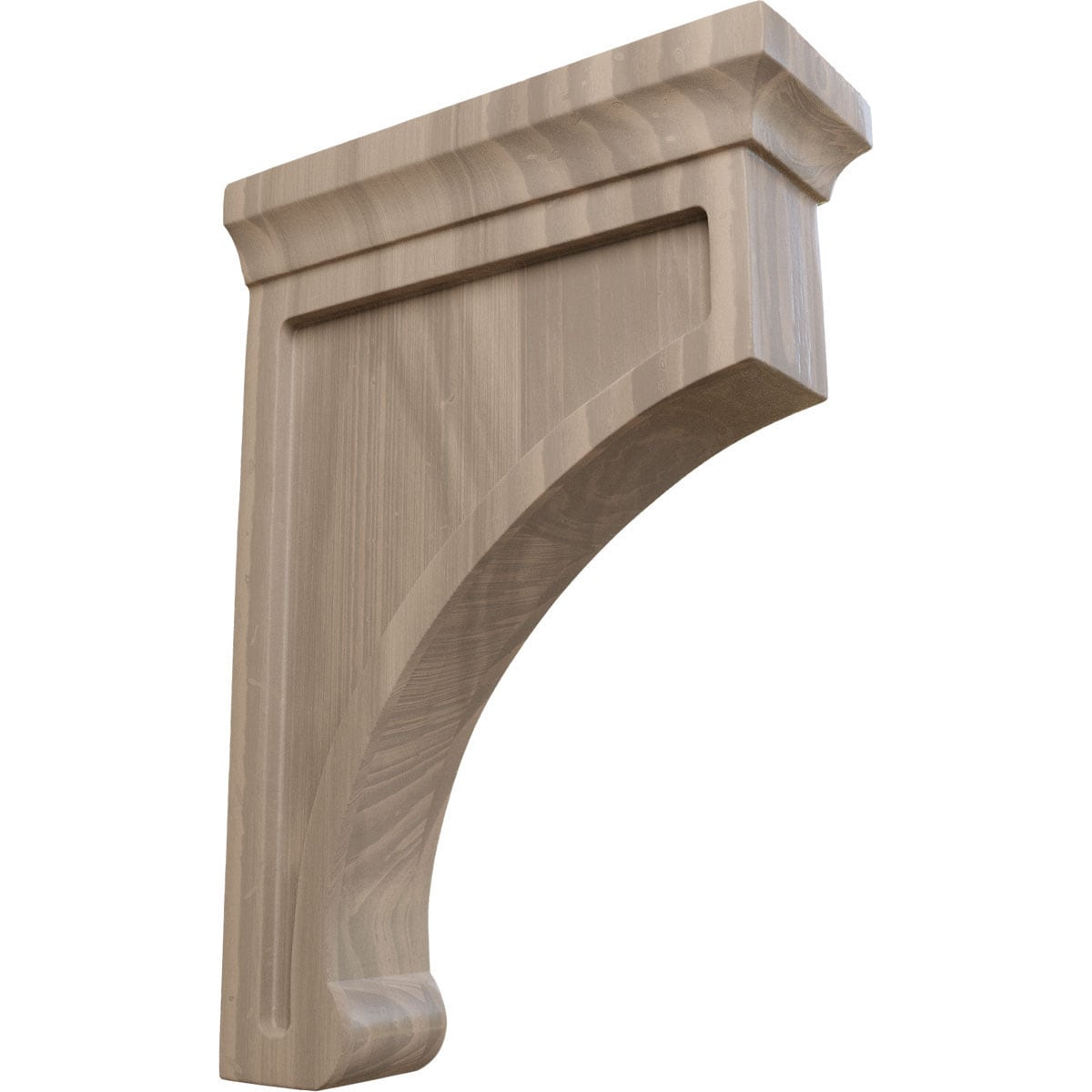 Ekena Millwork BKTW02X07X10GOWA Gomez 2-1/2-in x 7-in x 10-in Walnut Brown Wood Standard bracket