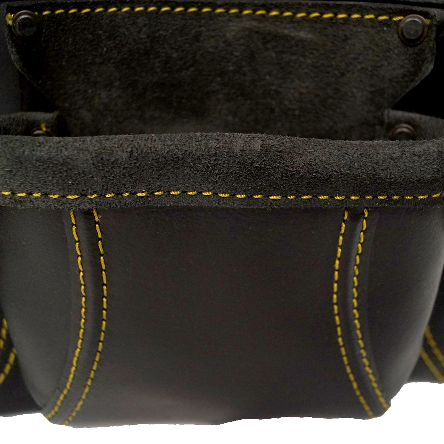 Construction Worker's Heavy-Duty Leather Nail & Tool Bag 