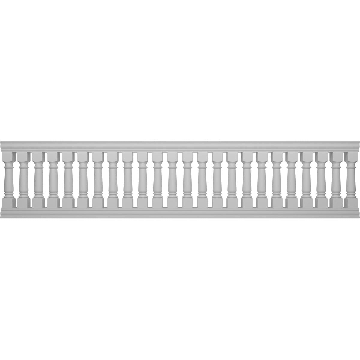 Ekena Millwork BALK42X180WEA FiberThane 16-Feet x 42-Inches Wellington Fiberglass Deck Rail Kit