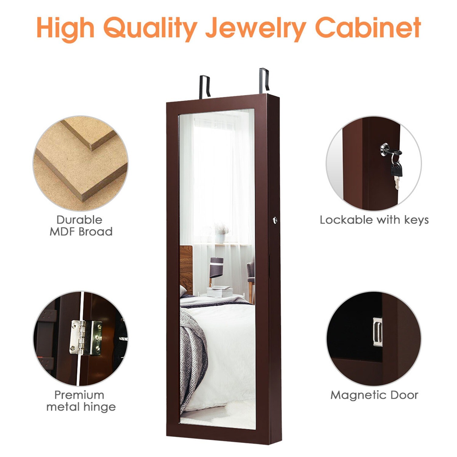 Costway CSHY001381 Jewelry-Organization - View #8