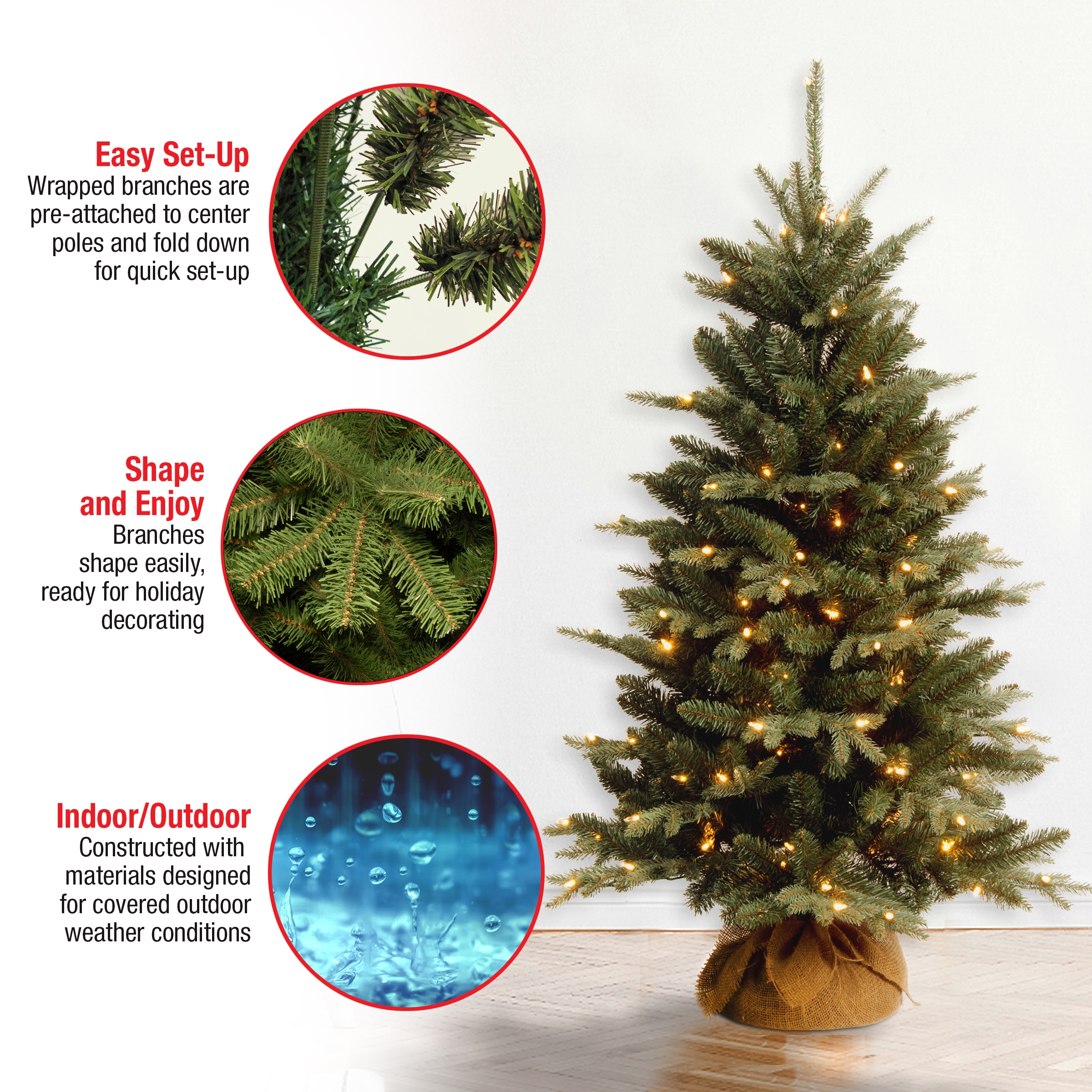 National Tree Company ED3-300-40 Artificial-Christmas-Trees - View #7