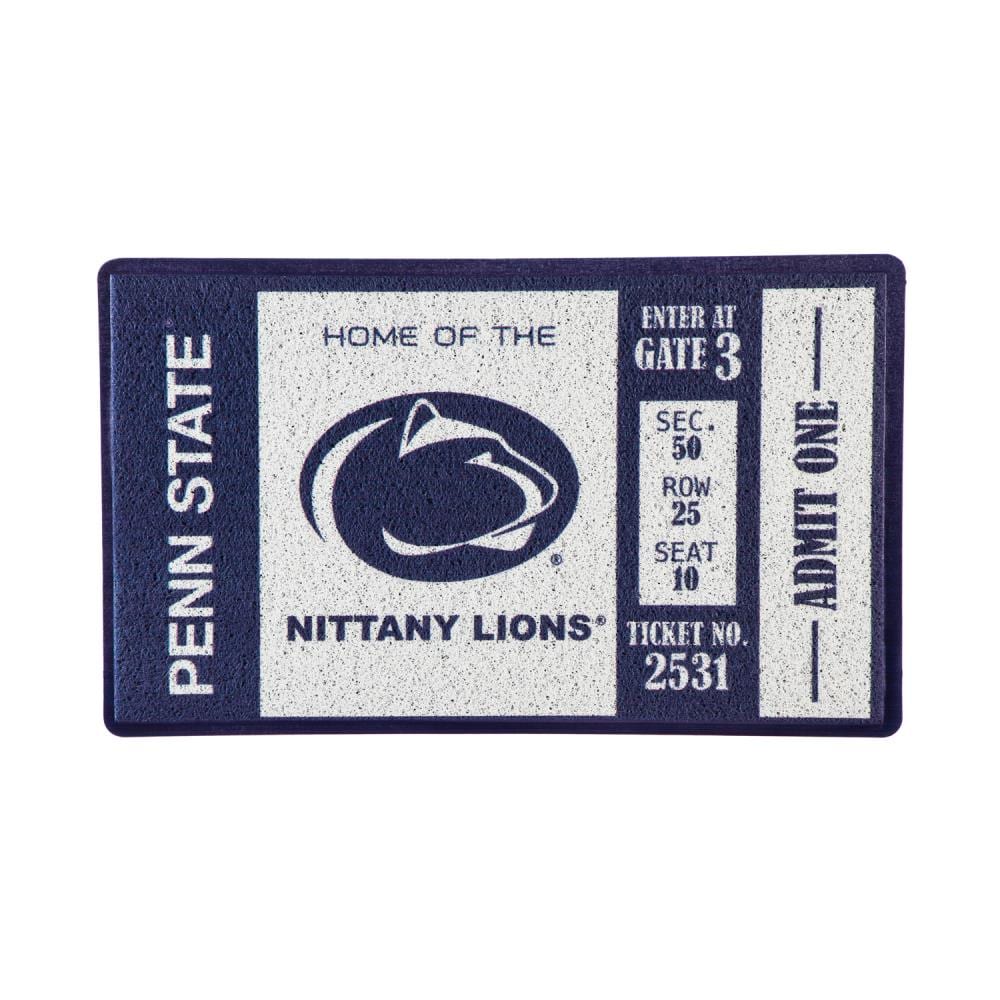 Team Sports America 41LM922 Penn State Nittany Lions 2-ft x 3-ft Multi PVC Rectangular Outdoor Decorative Sports Door Mat