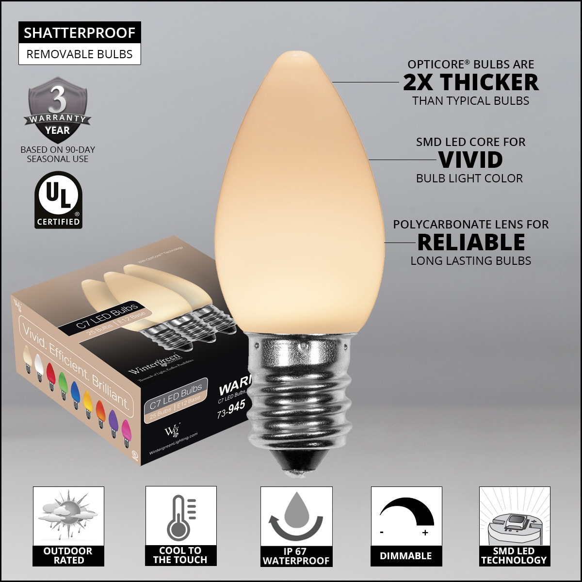 Wintergreen Lighting 74024 String-Light-Bulbs-Fuses - View #2