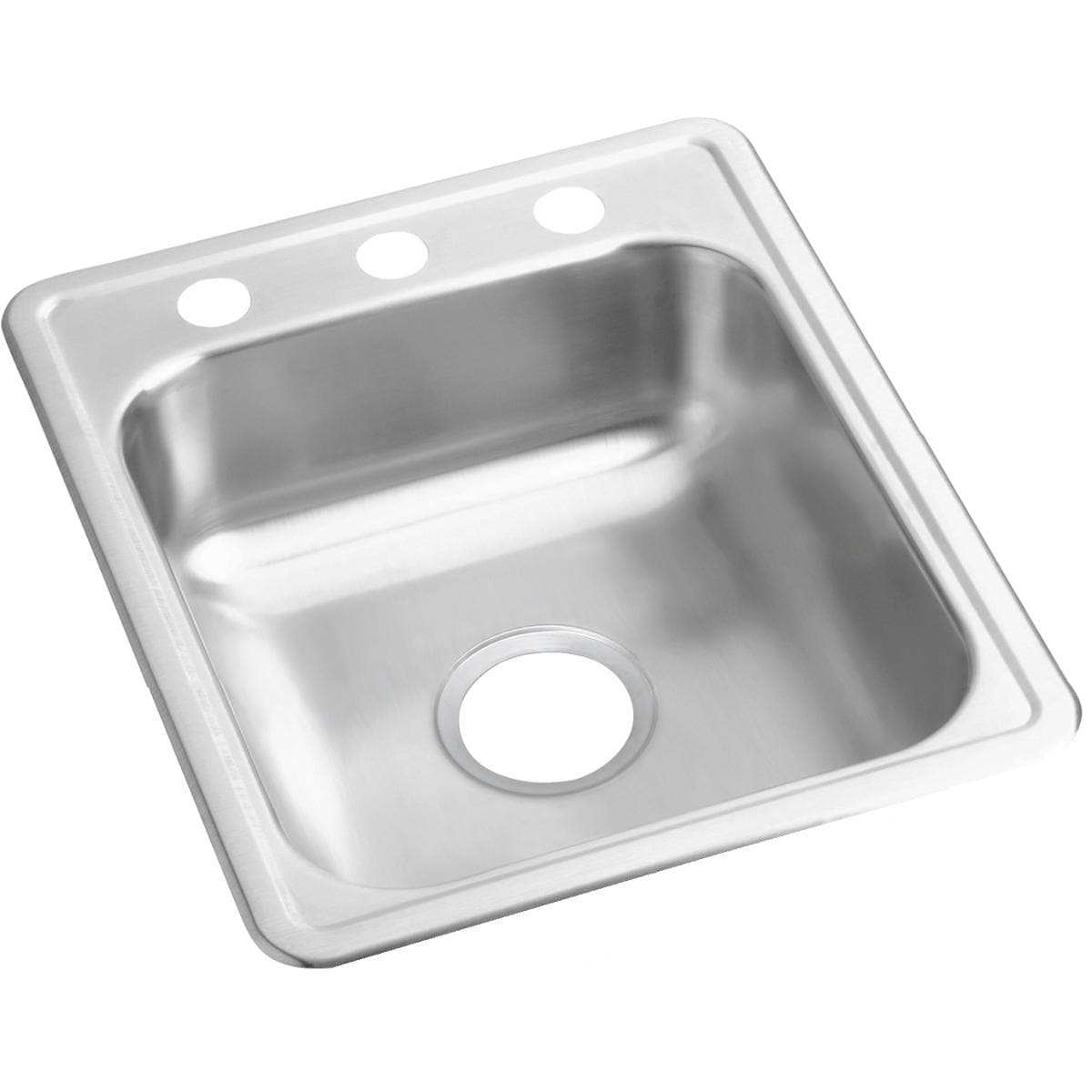 Elkay D117212 Dayton Drop-in 17-Inches x 21.25-Inches Stainless steel Single bowl 2-Hole 22 -Gauge Kitchen Sink