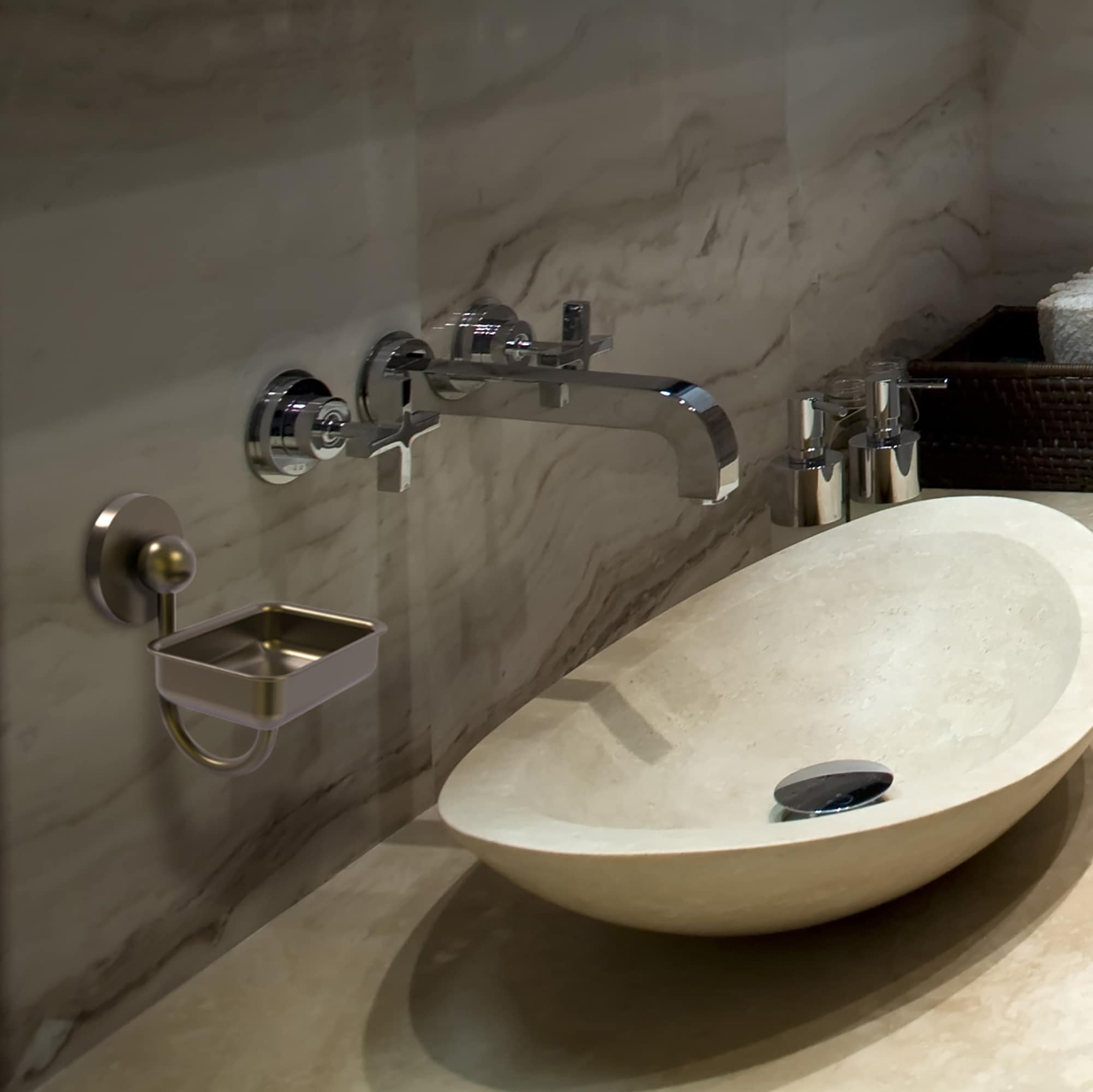 Allied Brass P1032-ABR Soap-Dishes - View #3