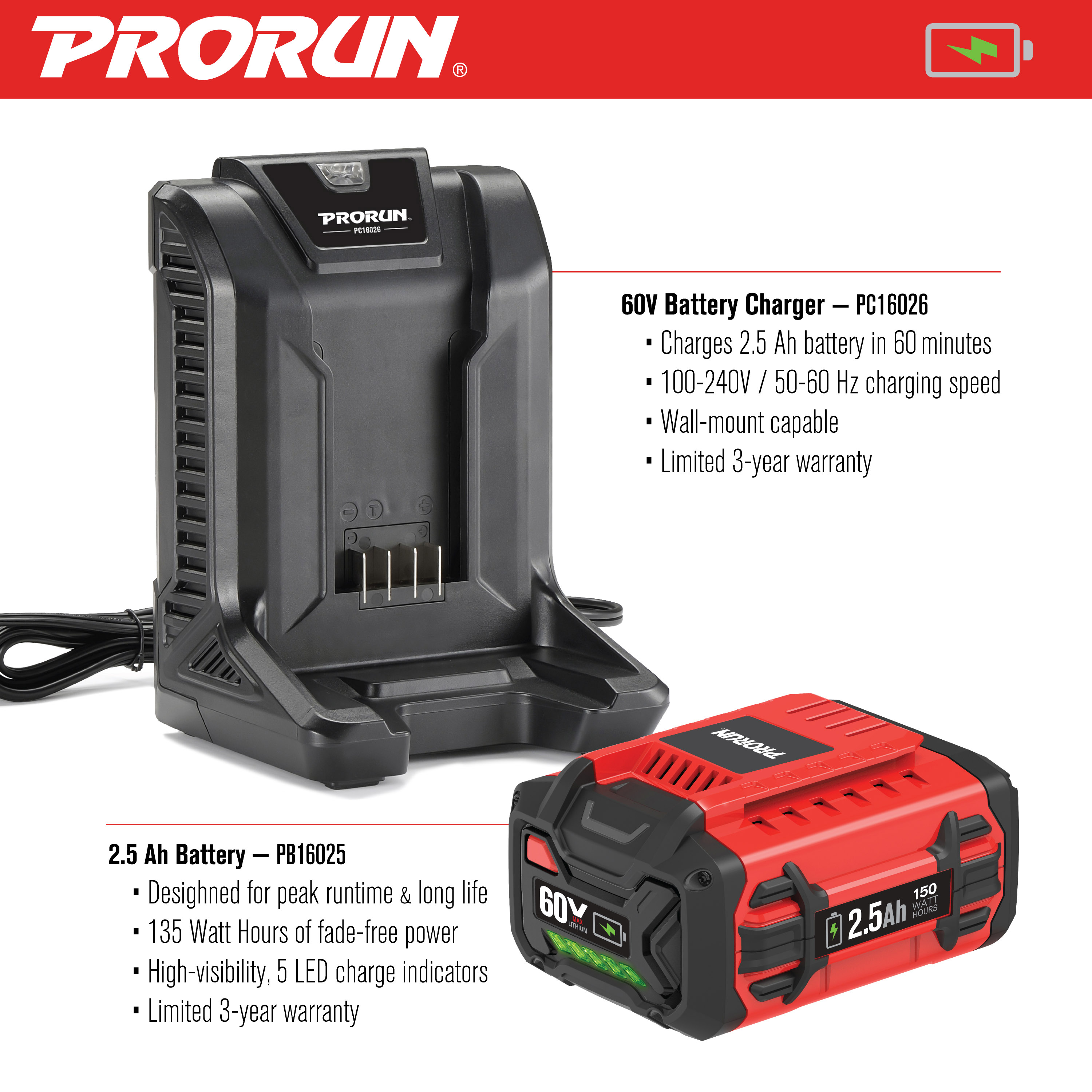 PRORUN PLM16021 Cordless-Elec-Push-Mowers - View #6