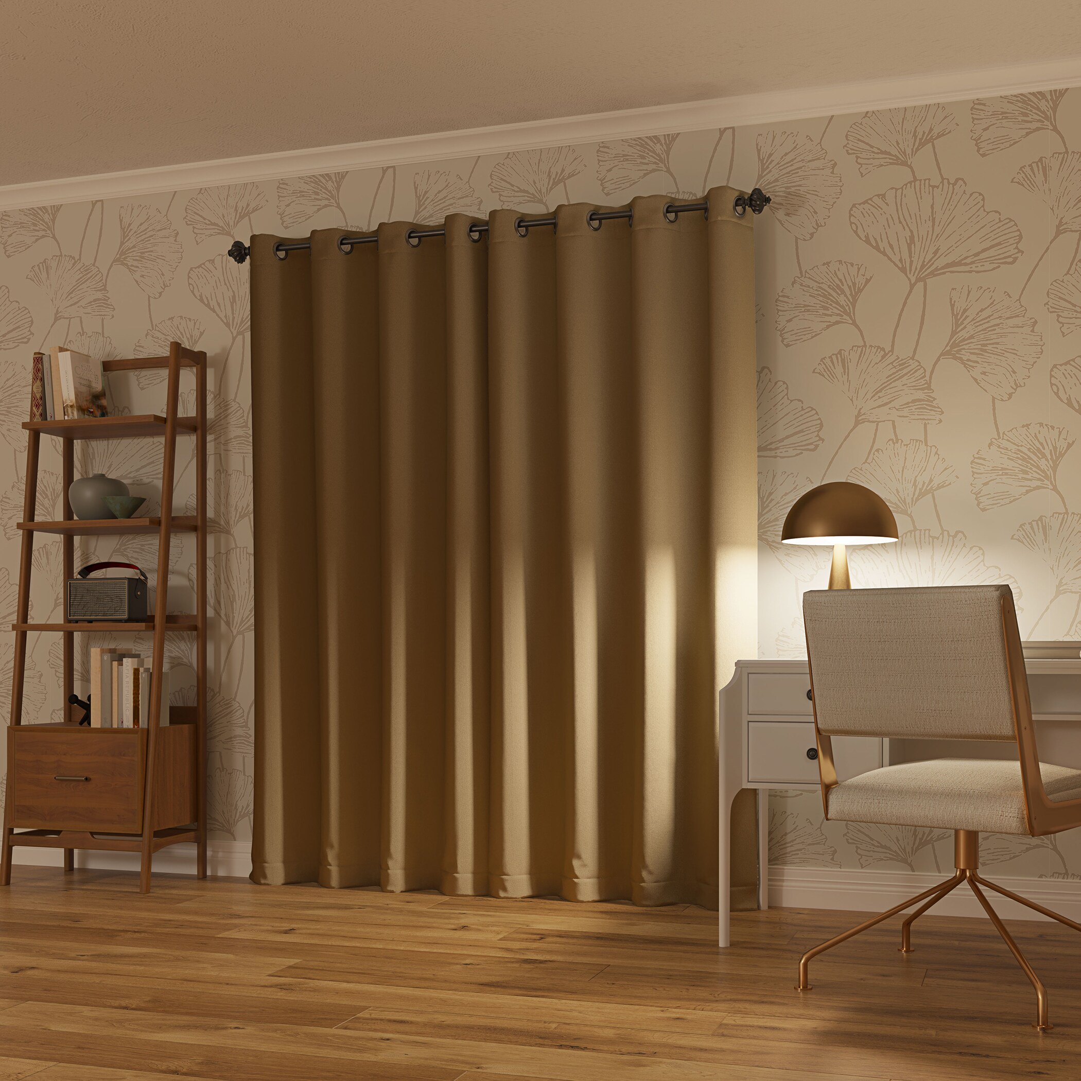 Gold 52"x63" Blackout Grommet Curtain Panel