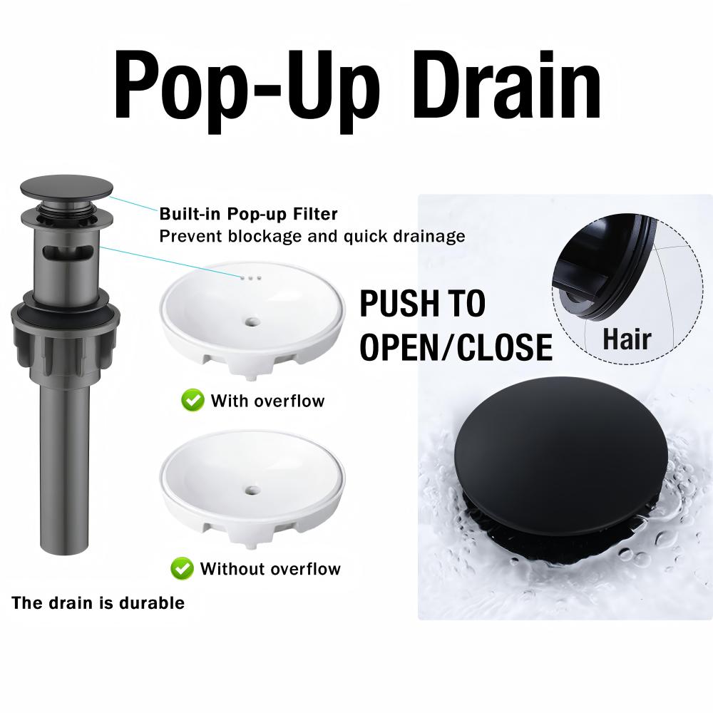 EQLOO B0312-MB Lavatory-Faucets - View #4