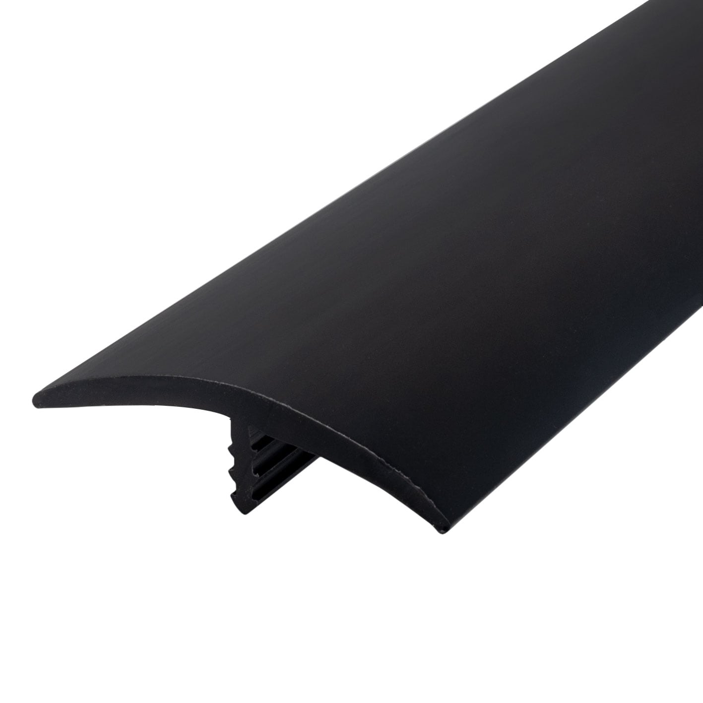 Outwater 3P1.27.00573 T-molding 1-1/2-in Black Flexible Polyethylene Center Barb Tee Moulding 250-ft Coil