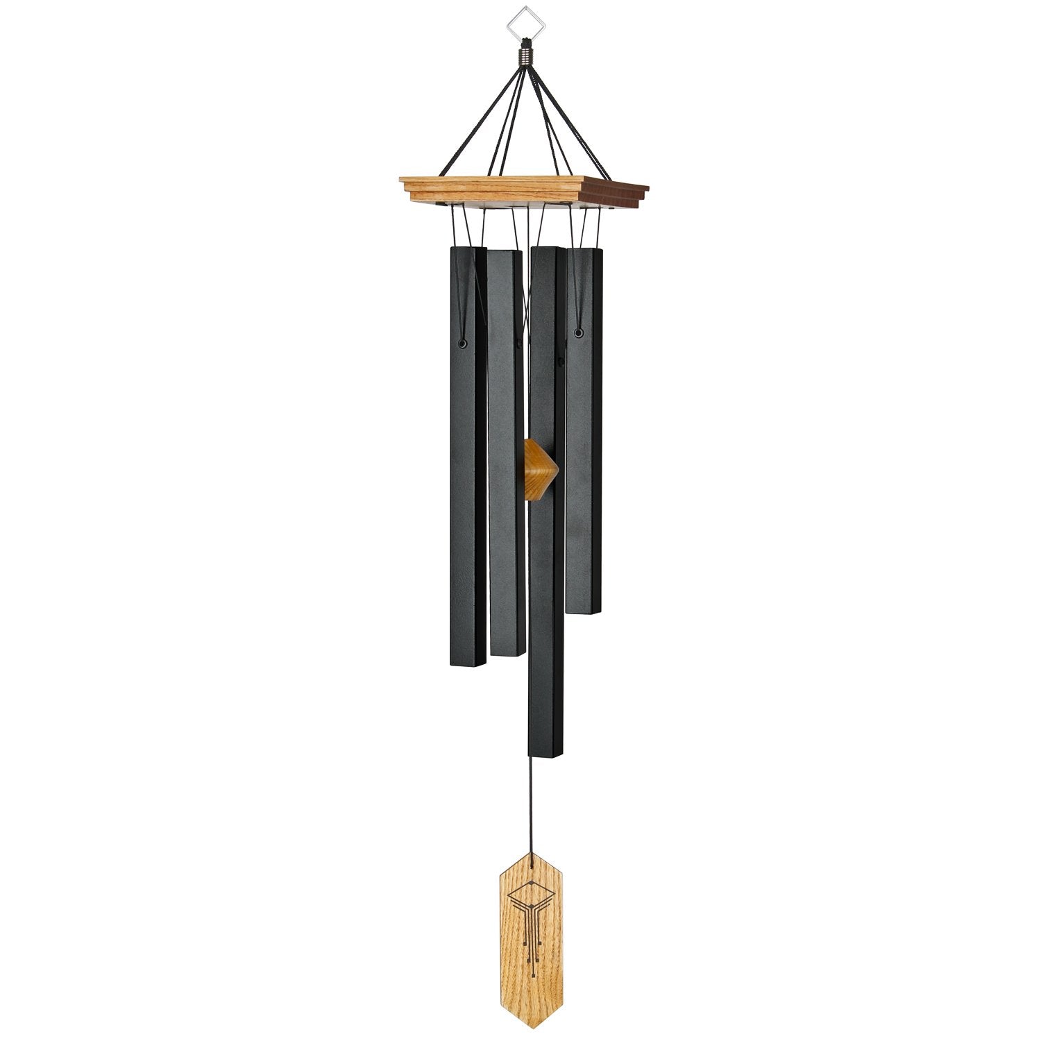 Woodstock Chimes CRCBM 26-Inches Black Metal Wind Chime