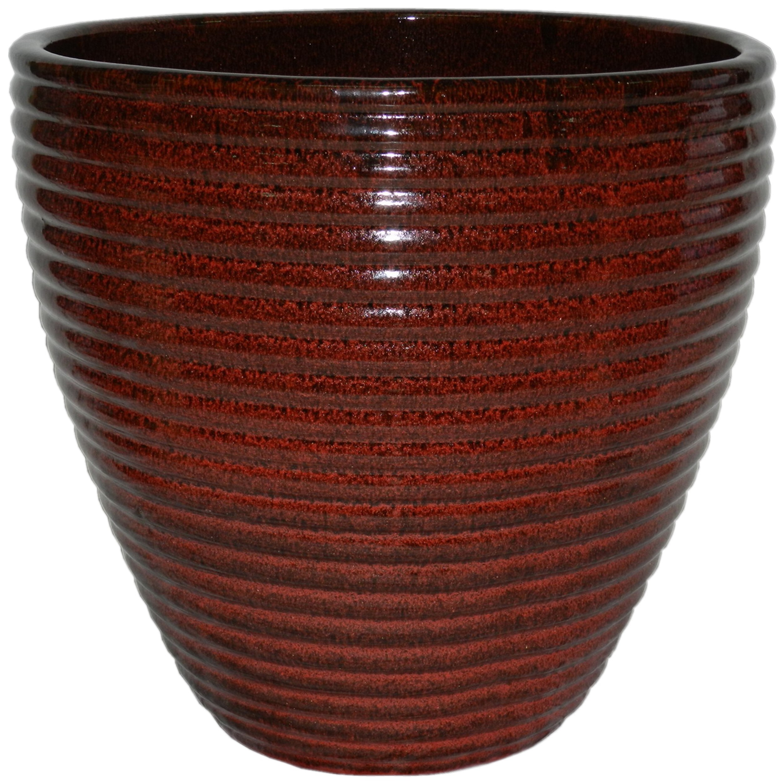 Madera Tall Planters  Tall Ribbed Pottery Planters