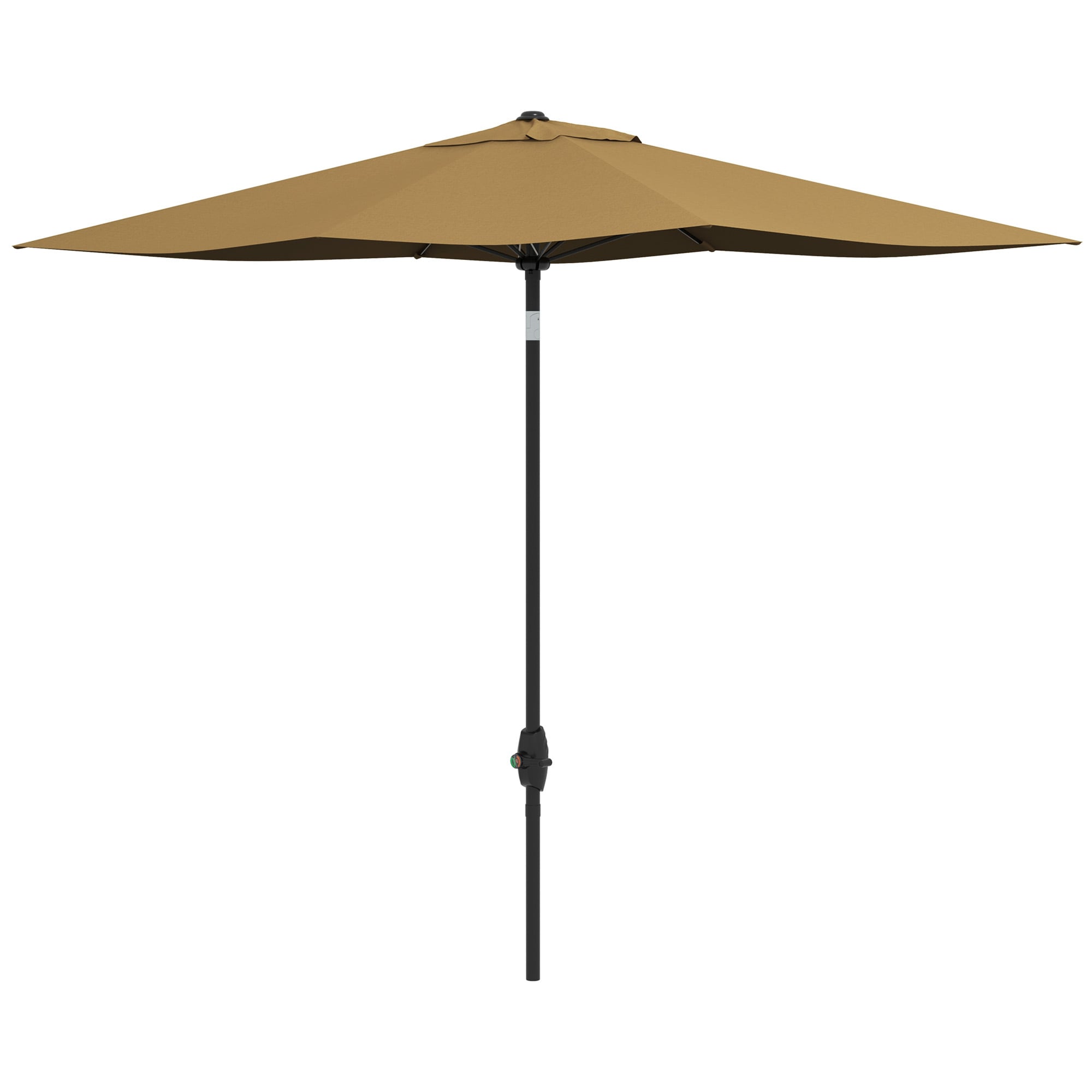 Bayfeve BFAOS-4281-CPA 10-Feet Steel Brown Push-button Tilt Market Patio Umbrella