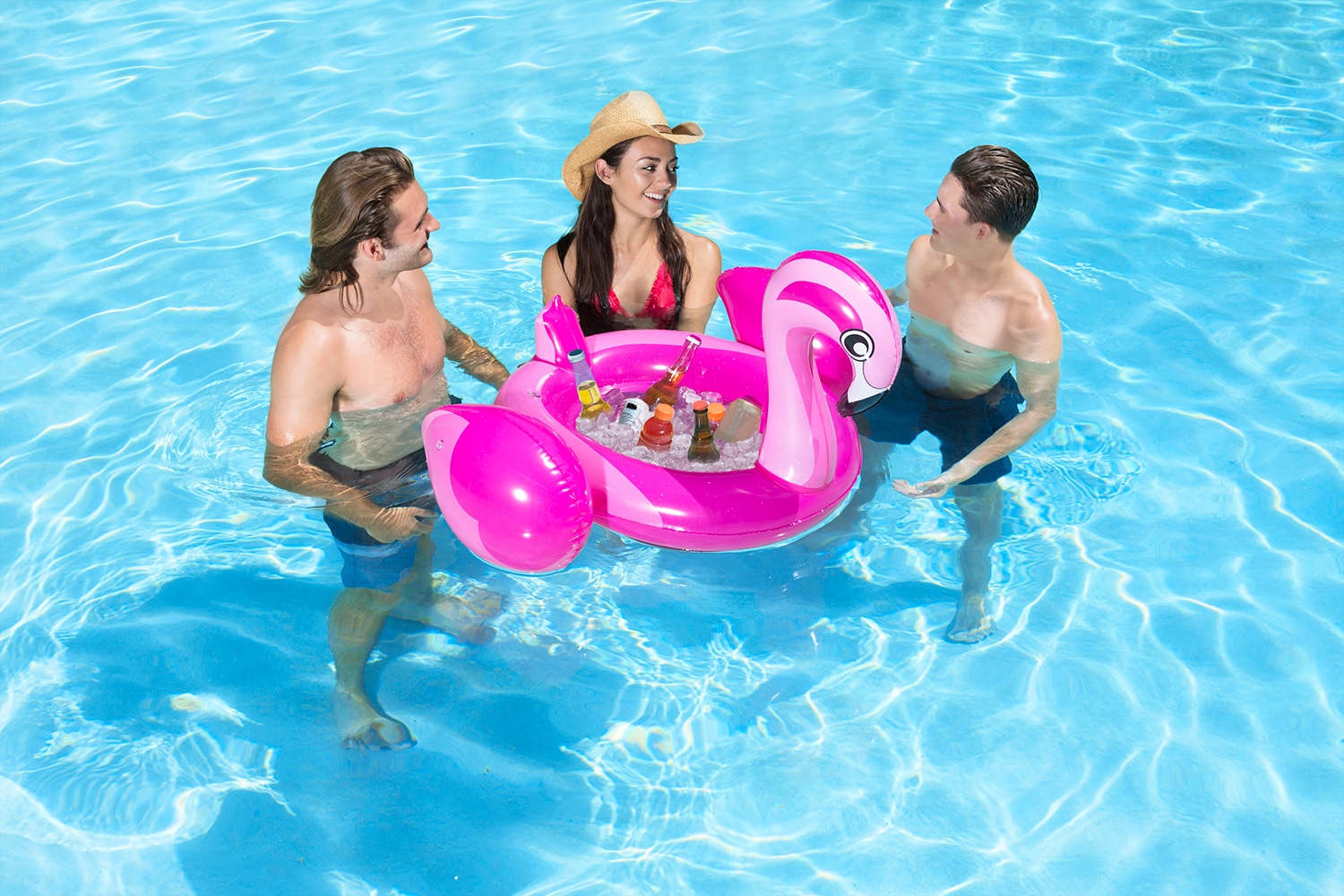 Poolmaster 54533 28-Inches x 35-Inches PINK Pool refreshment tray