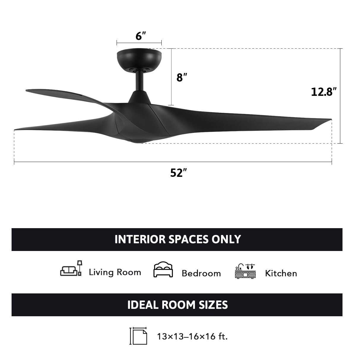 CO-Z CFN-1504-BK Ceiling-Fans - View #7